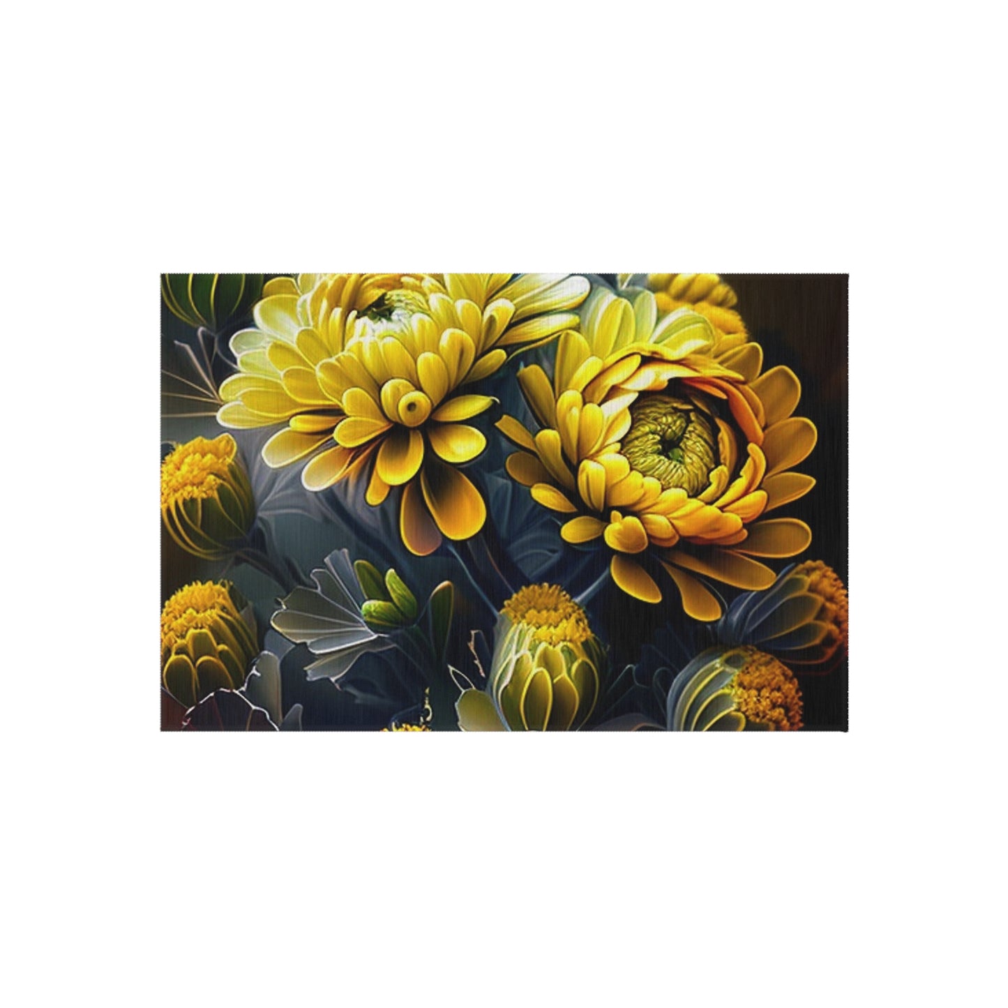 Outdoor Rug  Yellow Hermosas Flores Amarillas 4