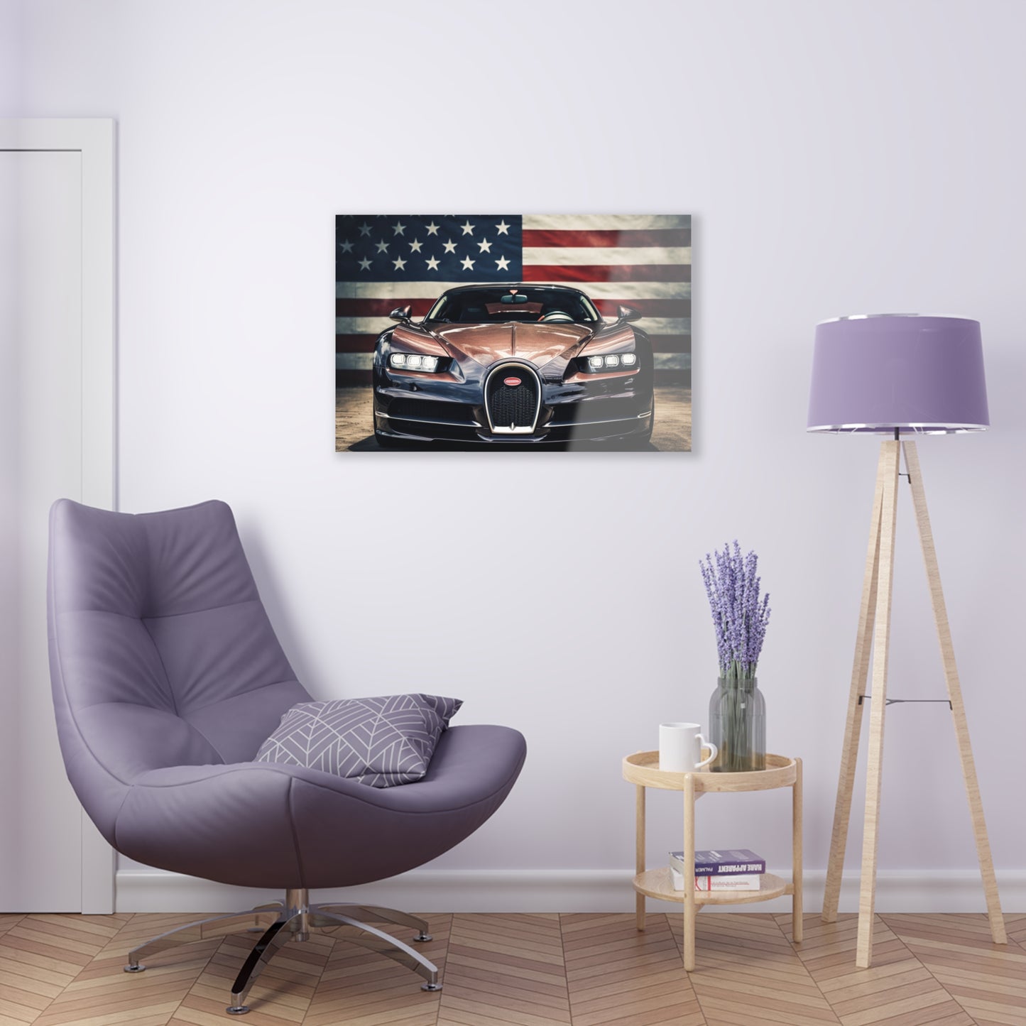 Acrylic Prints Bugatti Flag 4