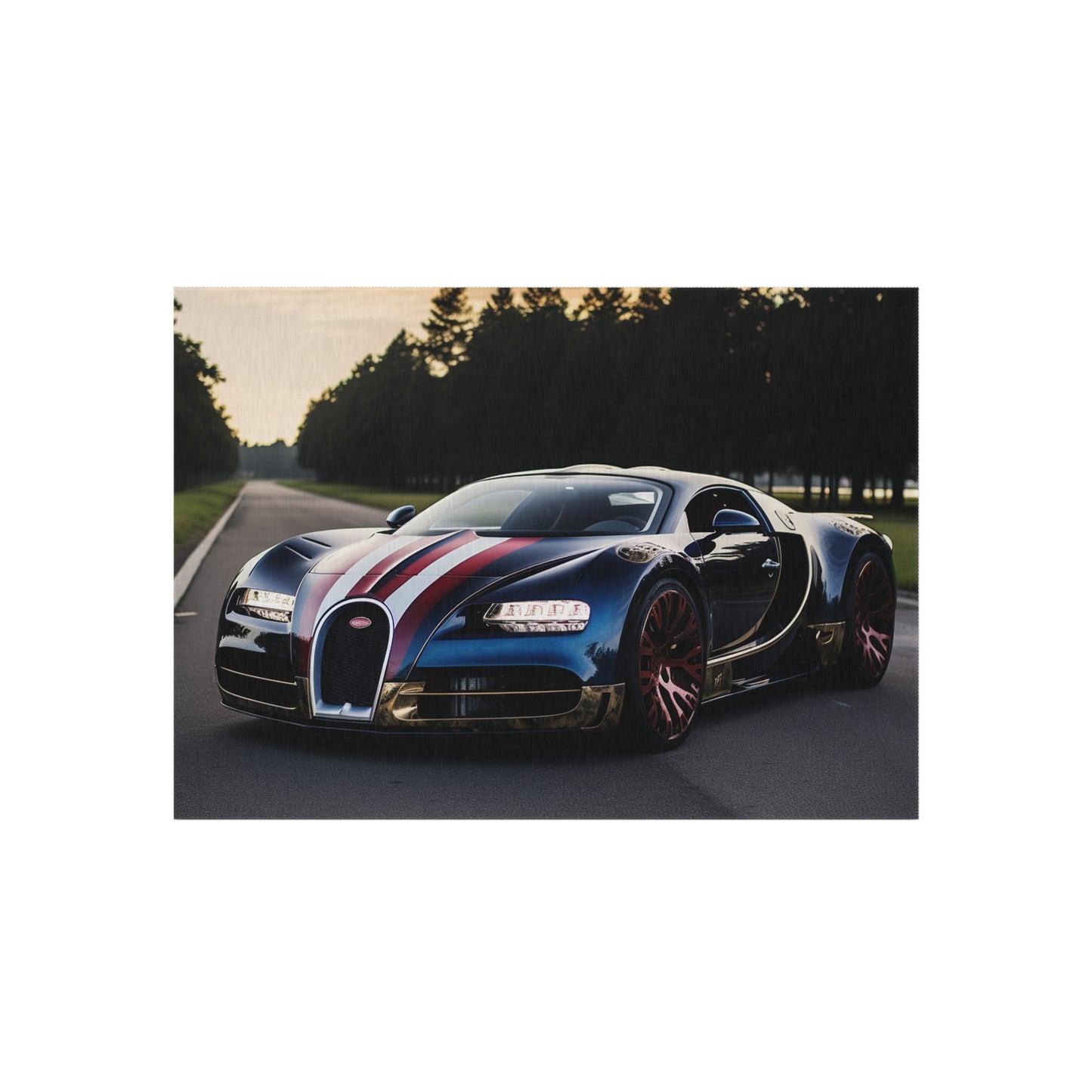 Outdoor Rug  Bugatti Flag American 1