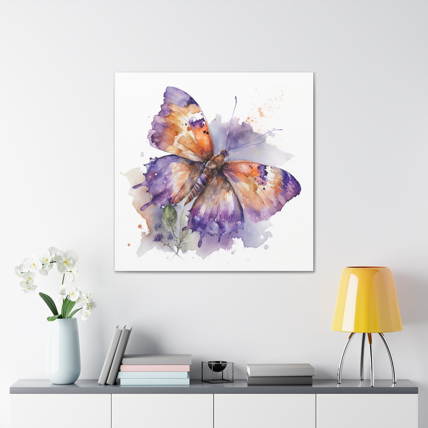 Canvas Gallery Wraps MerlinRose Watercolor Butterfly 1