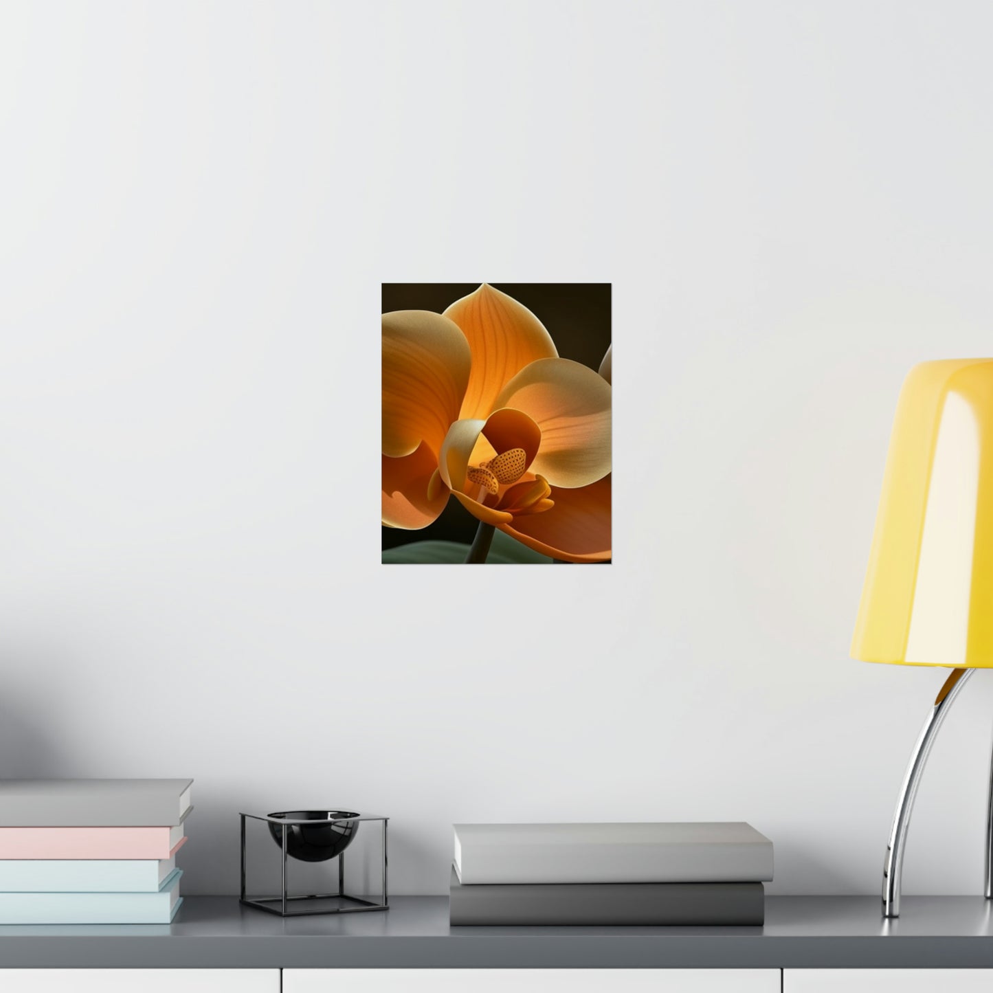 Premium Matte Vertical Posters Orange Orchid 4