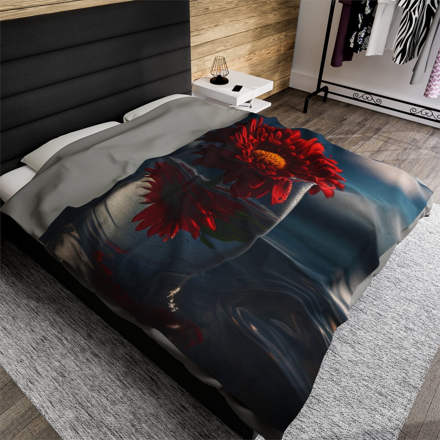 Velveteen Plush Blanket Chrysanthemum 3