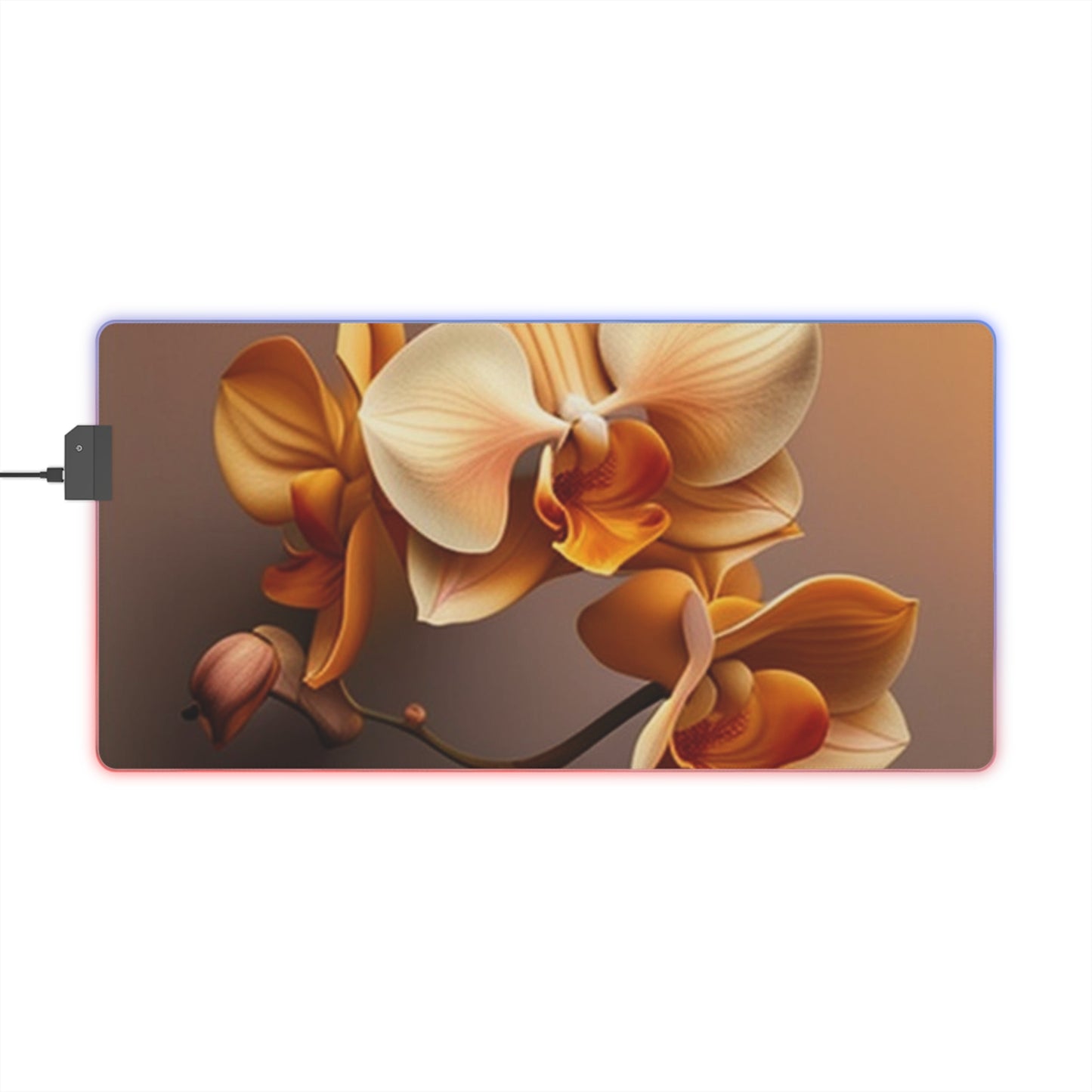 LED Gaming Mouse Pad orchid pedals 2