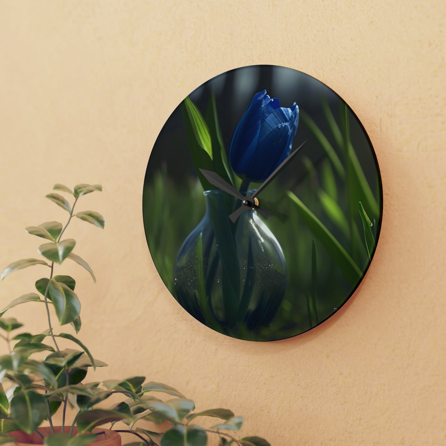 Acrylic Wall Clock Tulip 1