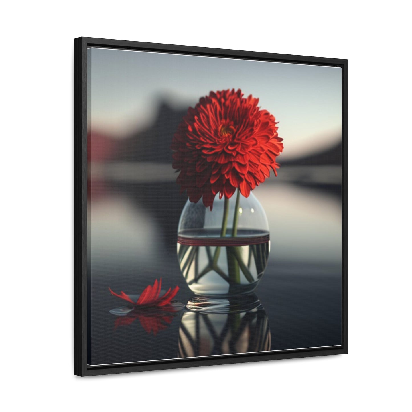 Gallery Canvas Wraps, Square Frame Chrysanthemum 2