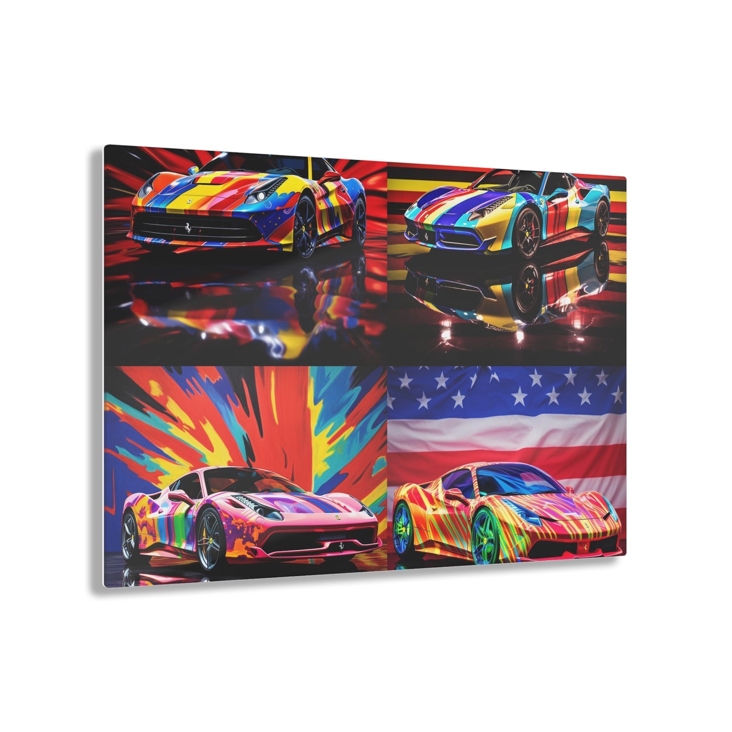 Acrylic Prints Hyper Colorfull Ferrari 5