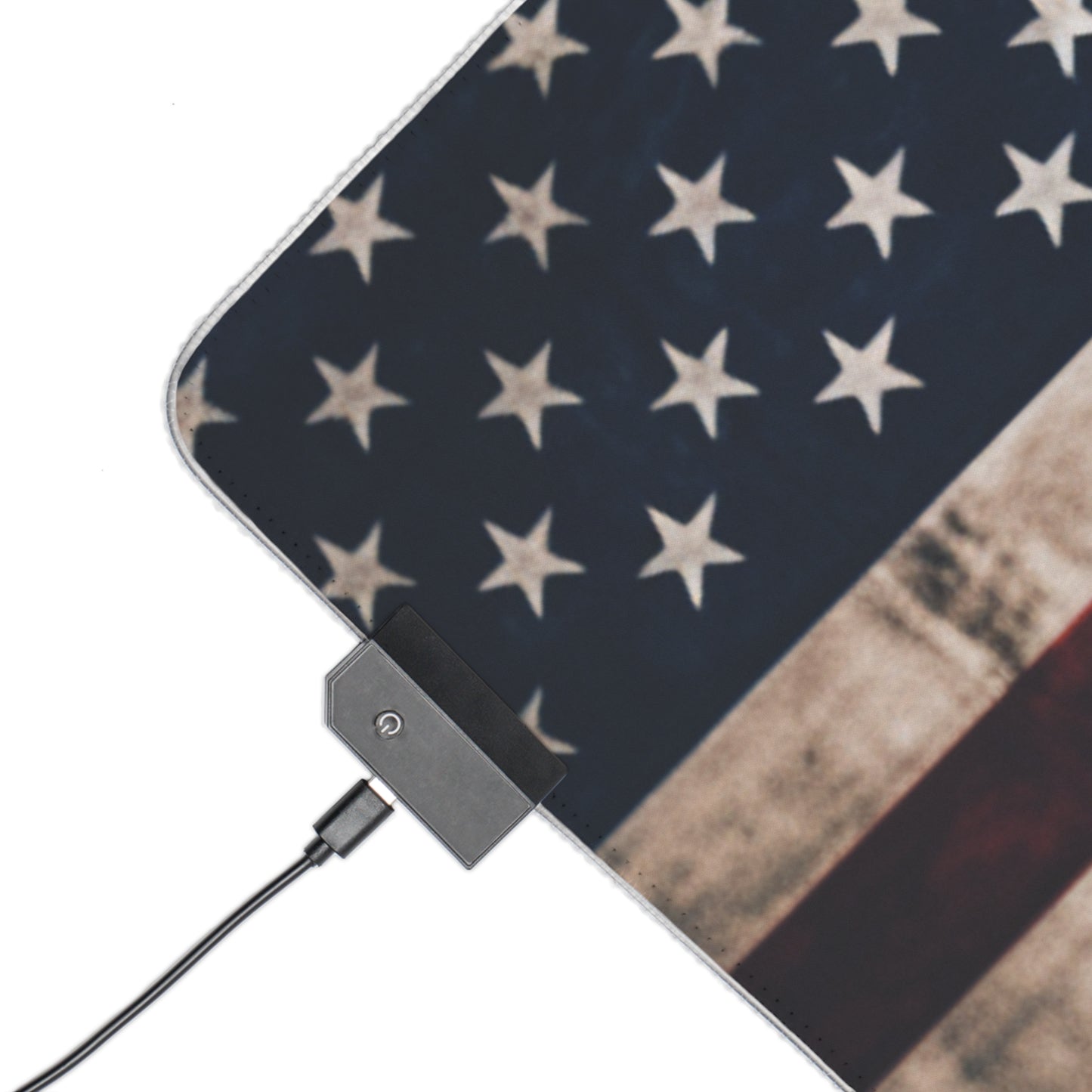 LED Gaming Mouse Pad American Flag Background Ferrari 4