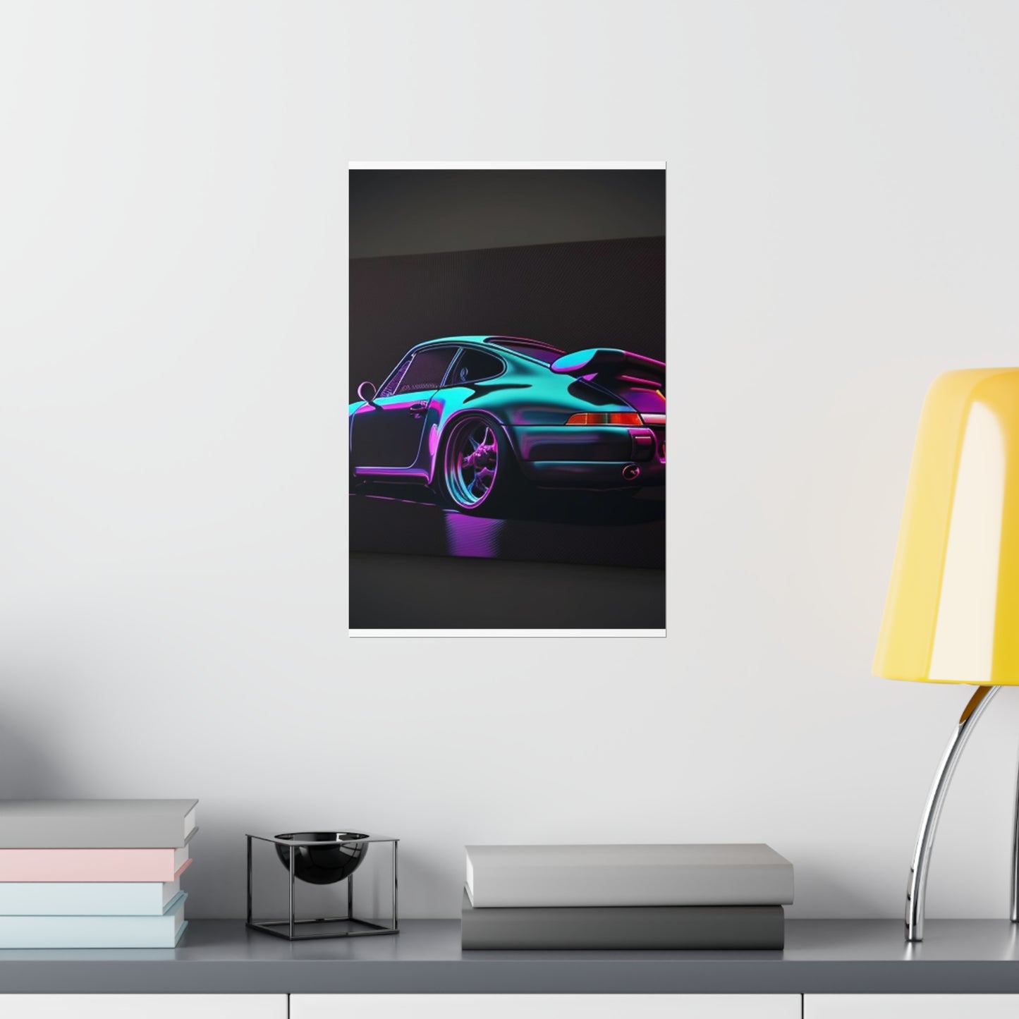 Premium Matte Vertical Posters Porsche Purple 2