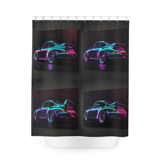 Polyester Shower Curtain Porsche Purple 5