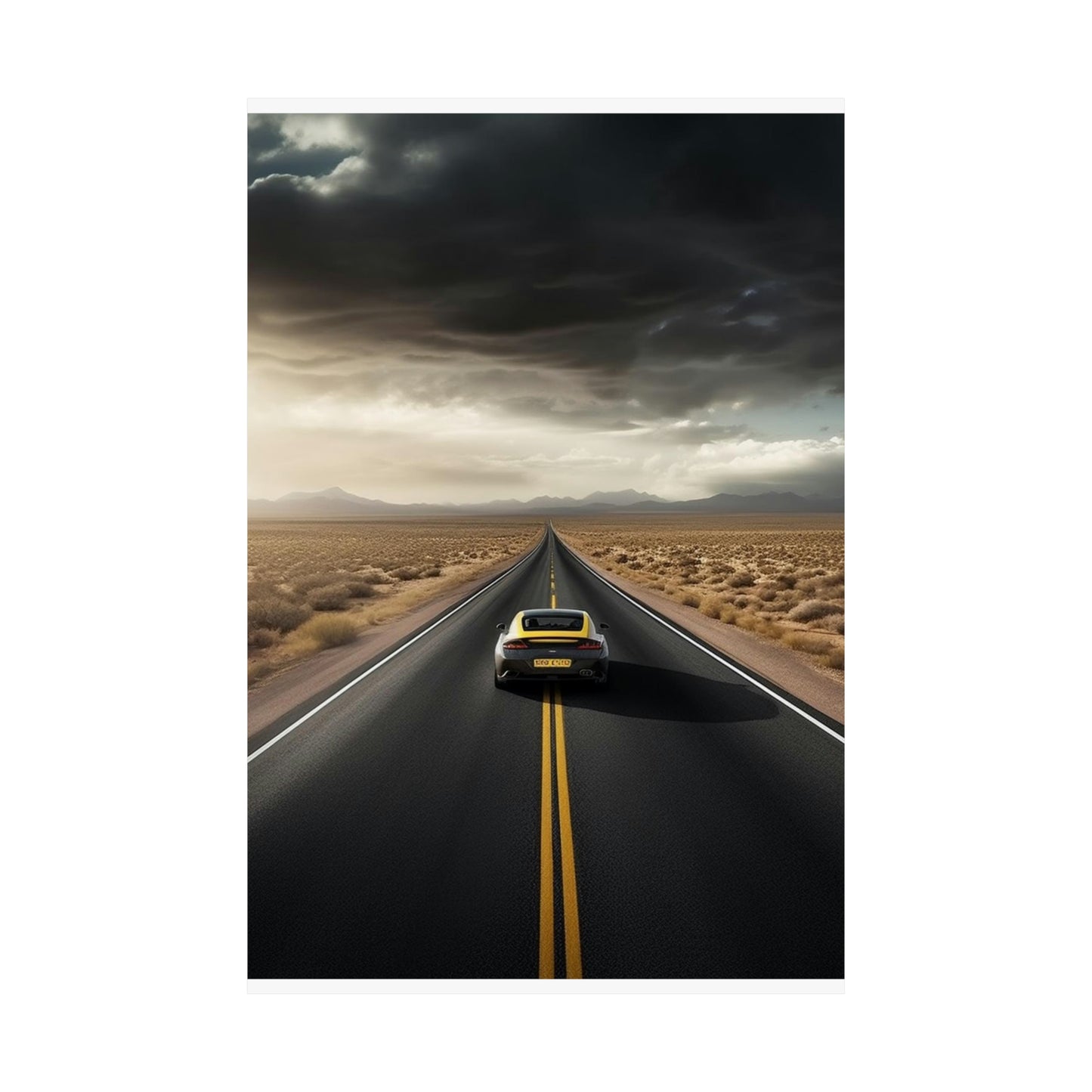 Premium Matte Vertical Posters Ferrari Road 2