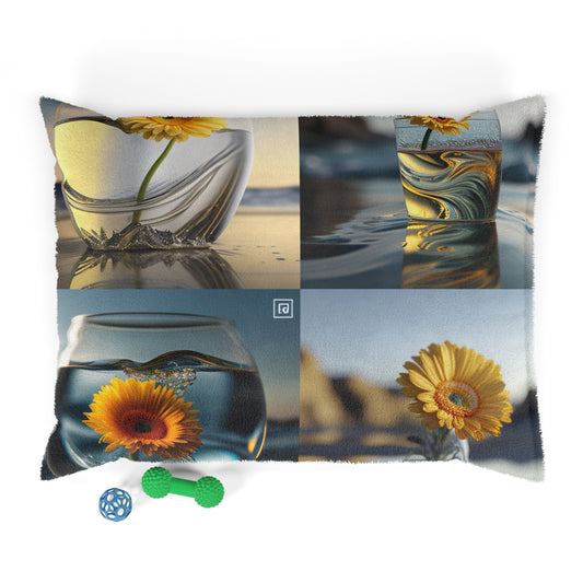 Pet Bed yello Gerbera glass 5
