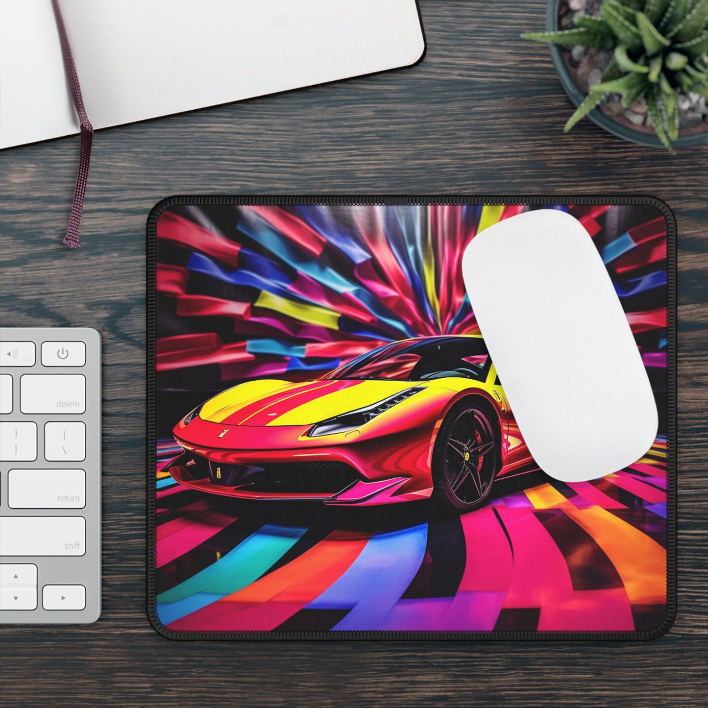 Gaming Mouse Pad  Macro Flag Ferrari 3