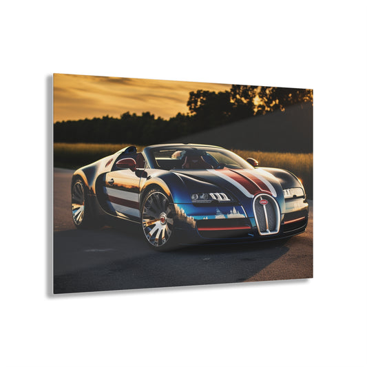 Acrylic Prints Bugatti Flag American 3