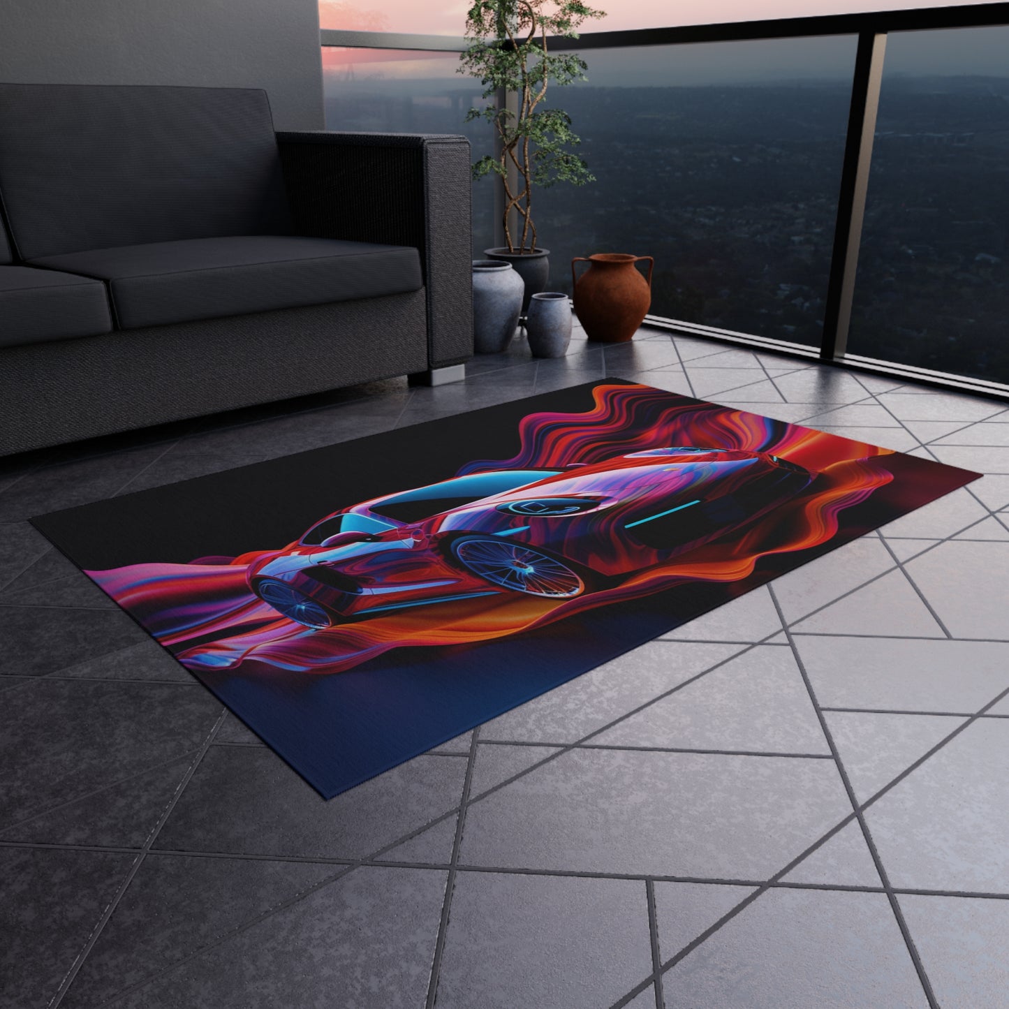 Outdoor Rug  Porsche Water Fusion 4