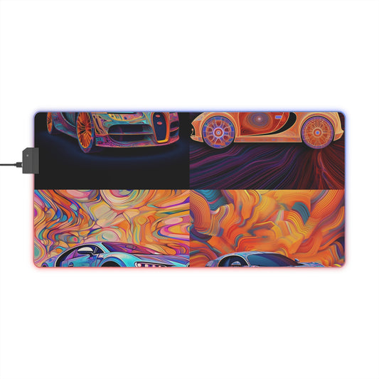 LED Gaming Mouse Pad Bugatti Abstract Concept 5