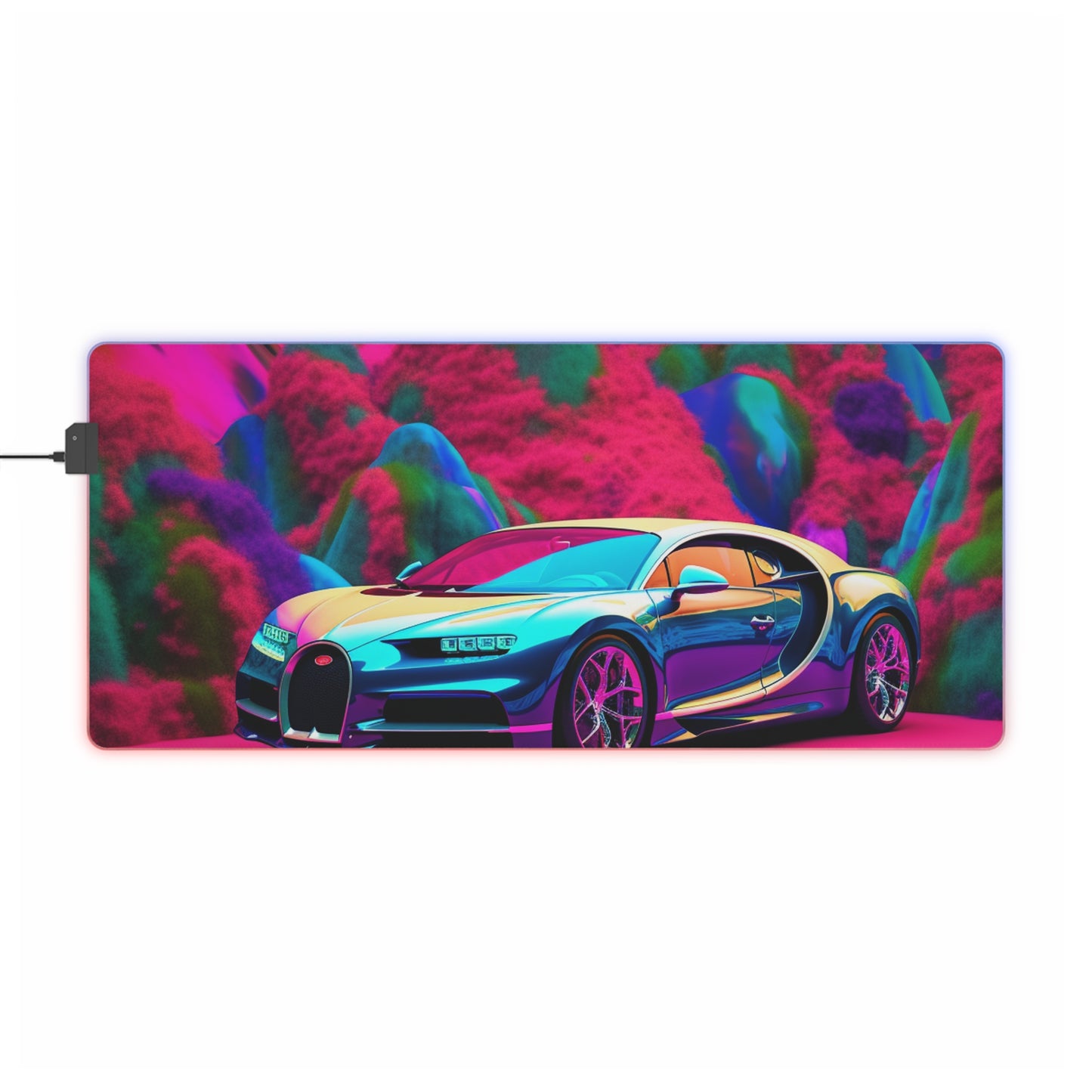 LED Gaming Mouse Pad Florescent Bugatti Flair 4