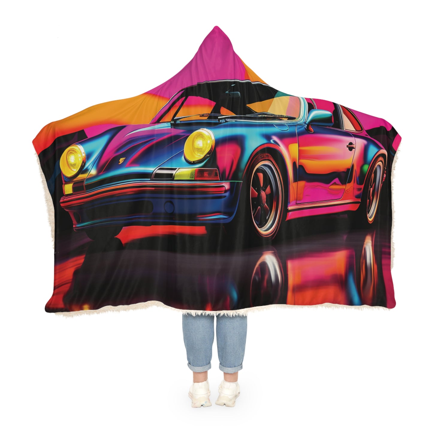 Snuggle Hooded Blanket Macro Porsche 2