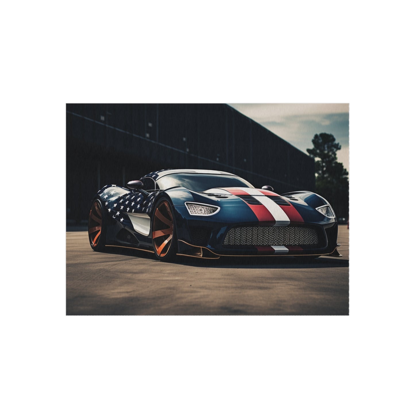 Outdoor Rug  Bugatti Flag American 2