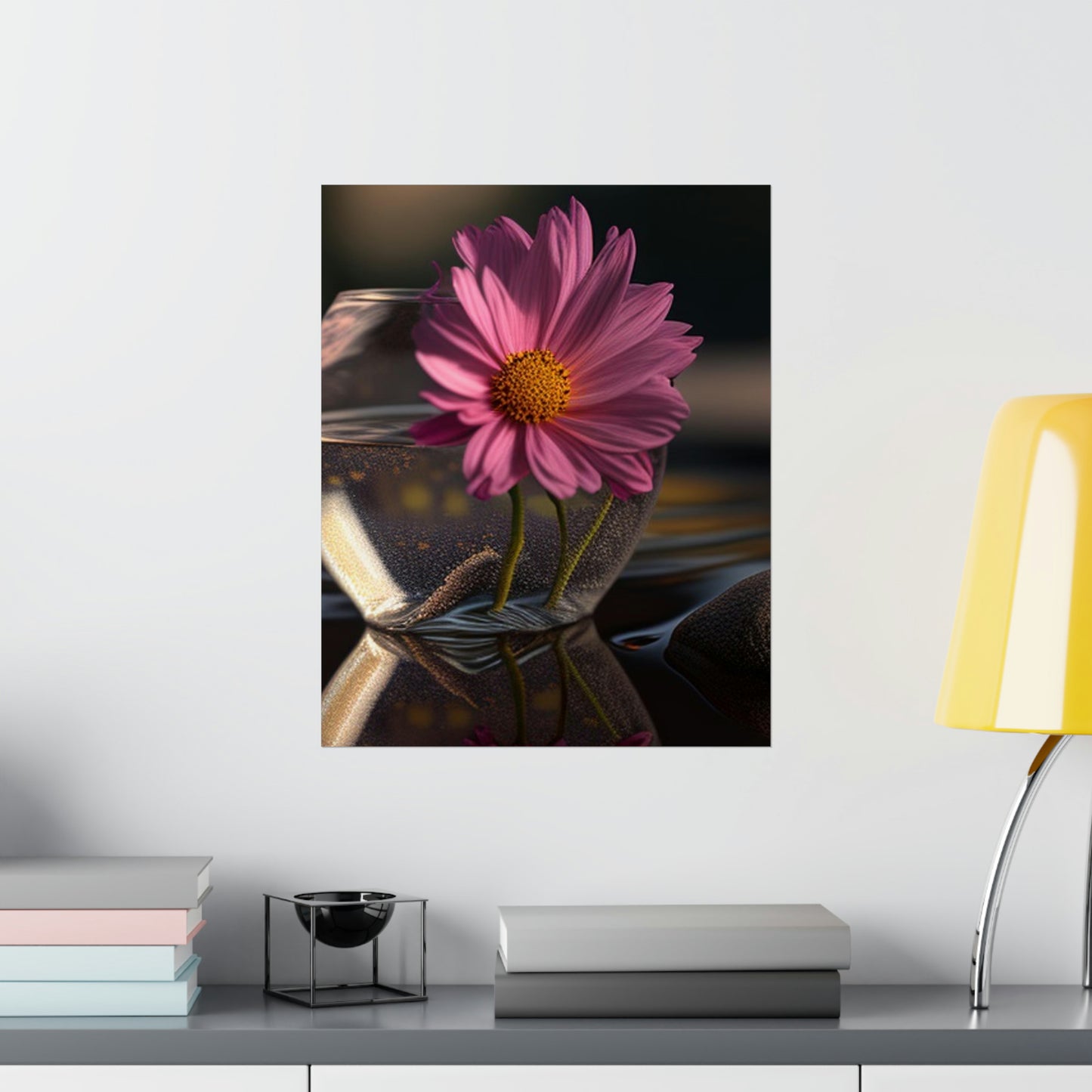 Premium Matte Vertical Posters Pink Daisy 4