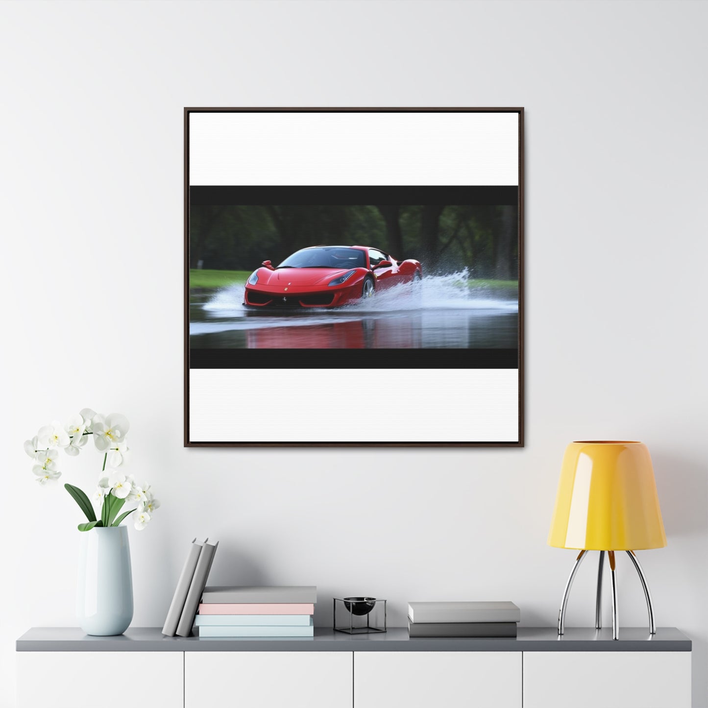 Gallery Canvas Wraps, Square Frame Water Ferrari Splash 2