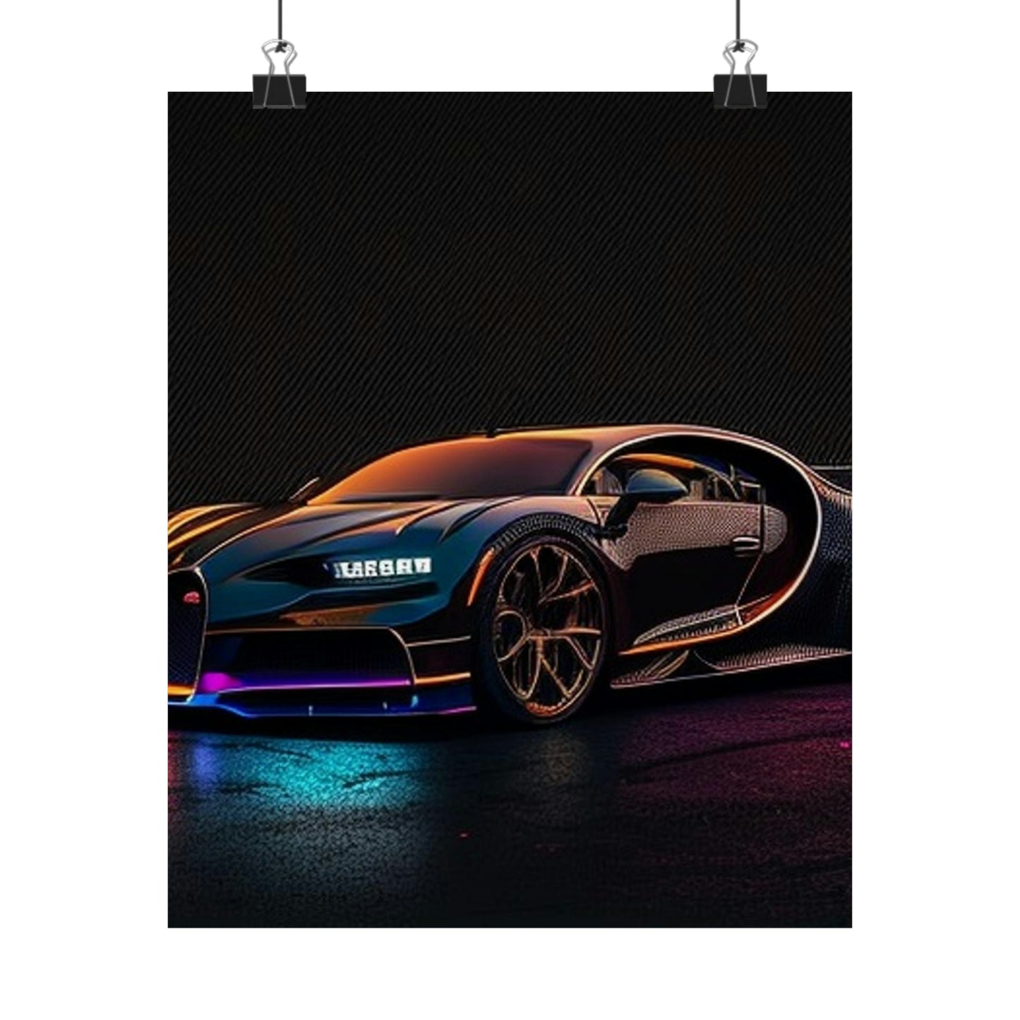 Premium Matte Vertical Posters Bugatti Chiron Super 4