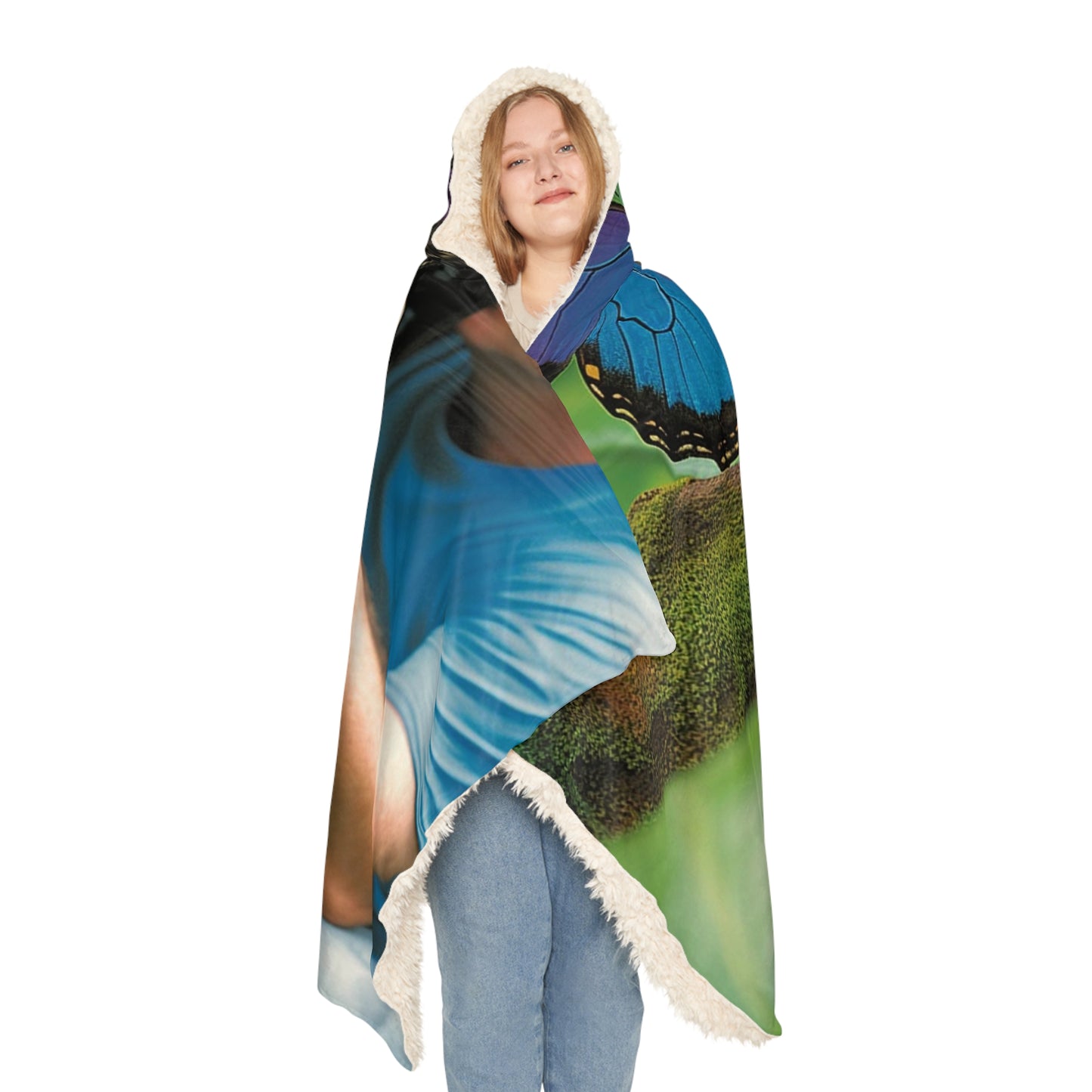 Snuggle Hooded Blanket Jungle Butterfly 4