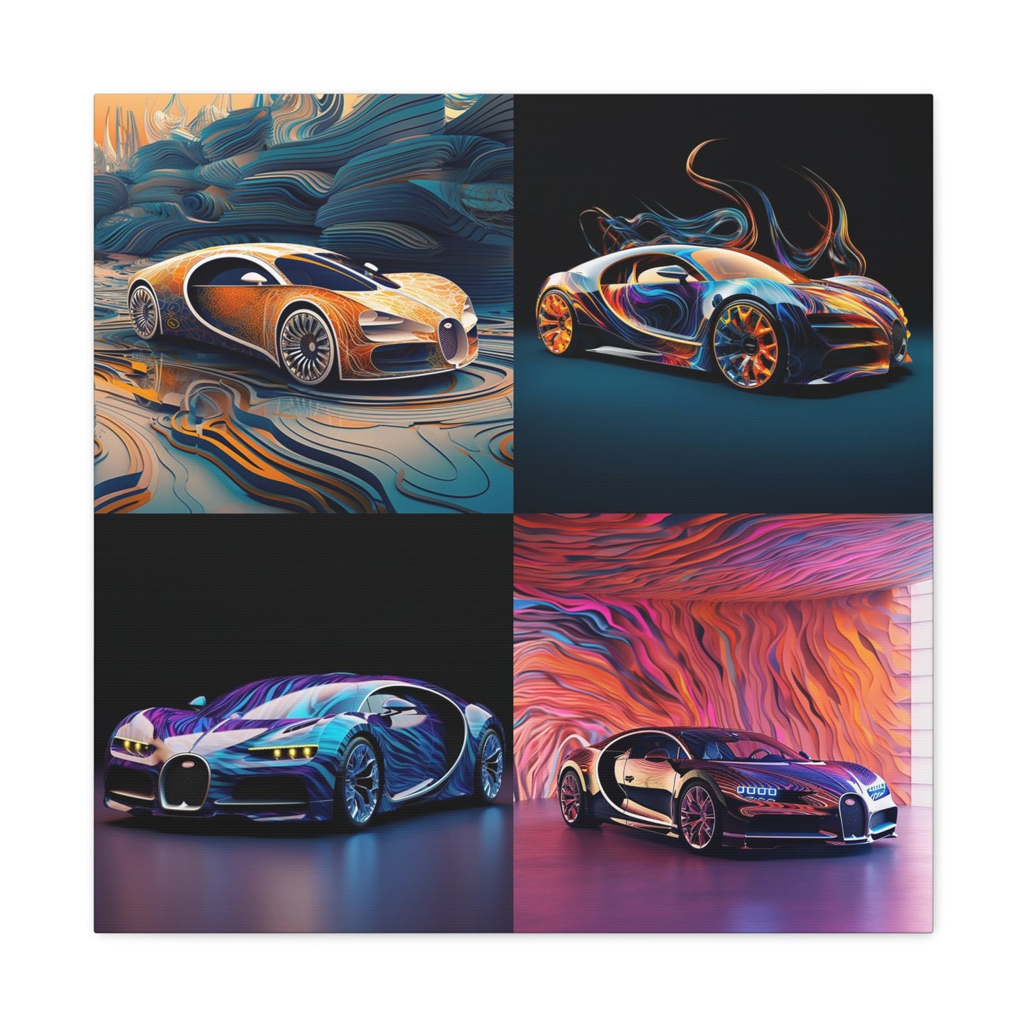 Canvas Gallery Wraps Bugatti Abstract Flair 5