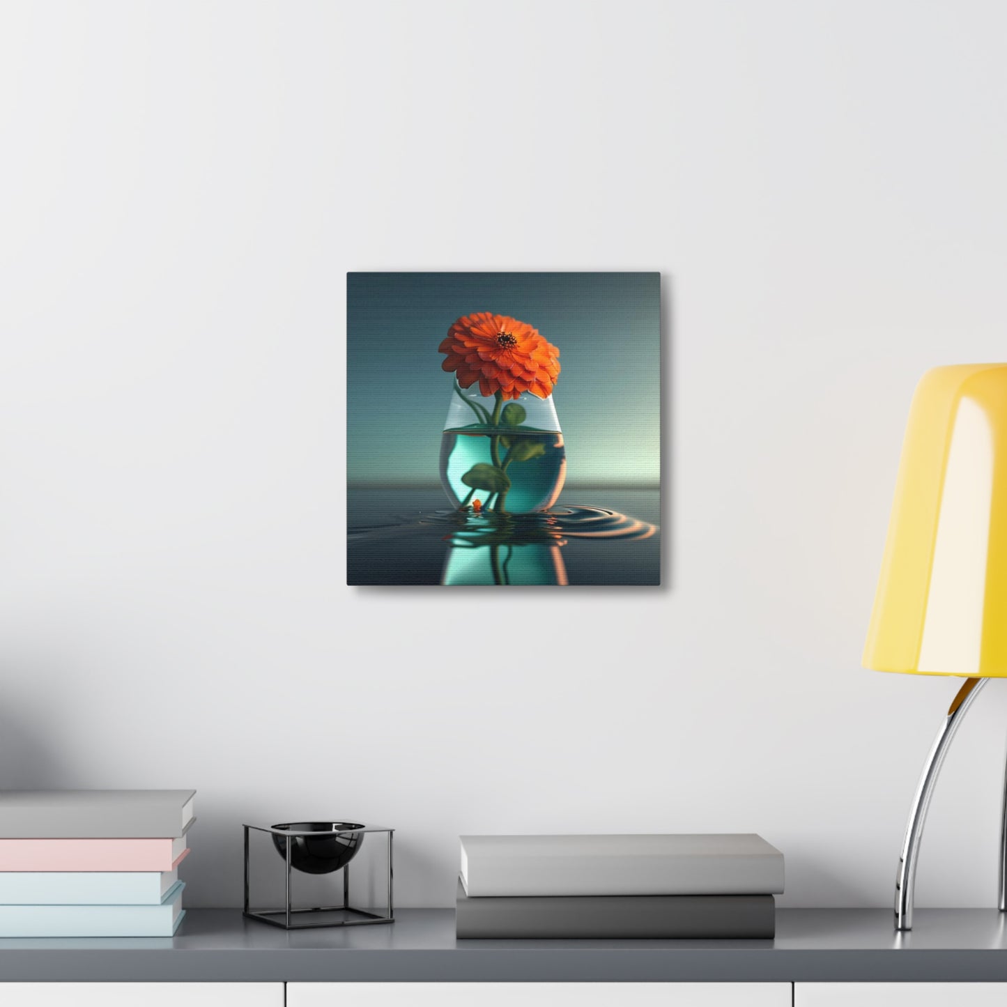 Canvas Gallery Wraps Orange Zinnia 1