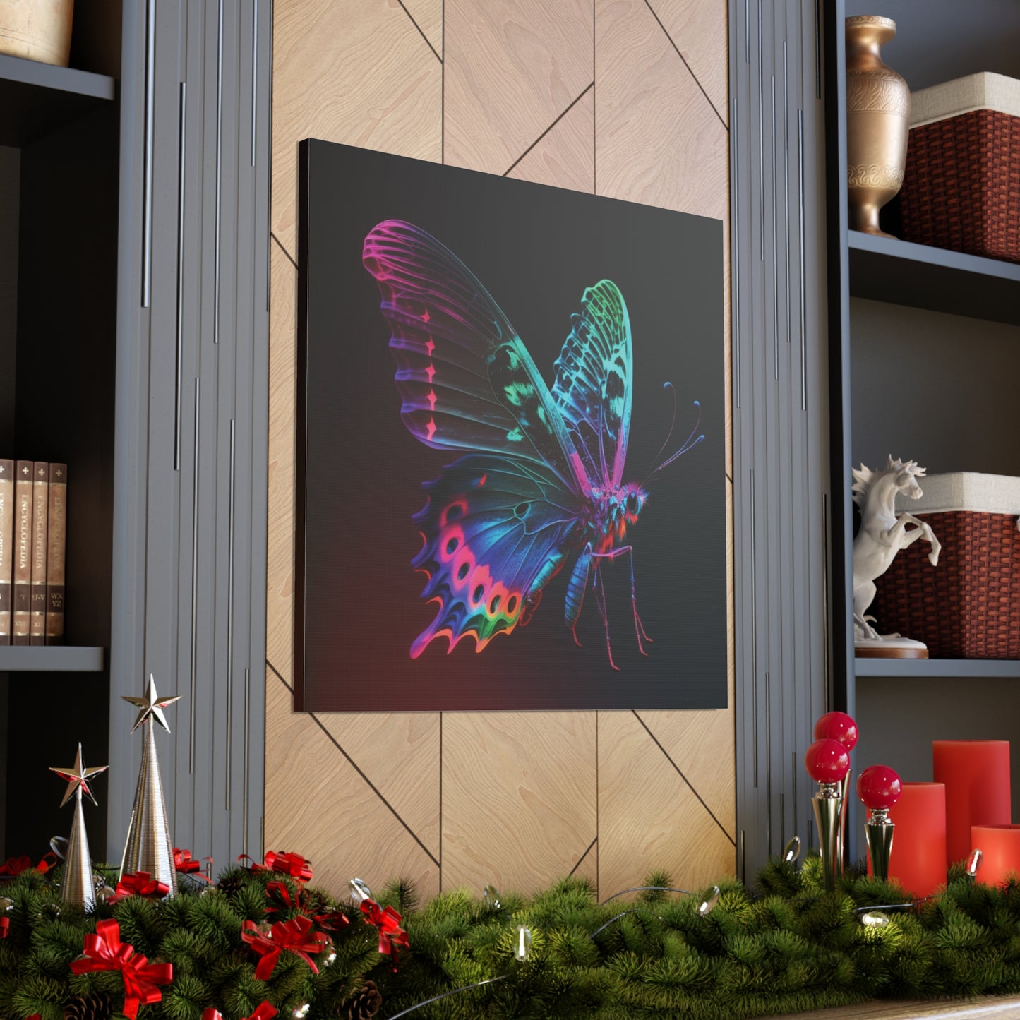 Canvas Gallery Wraps Raw Hyper Color Butterfly 1