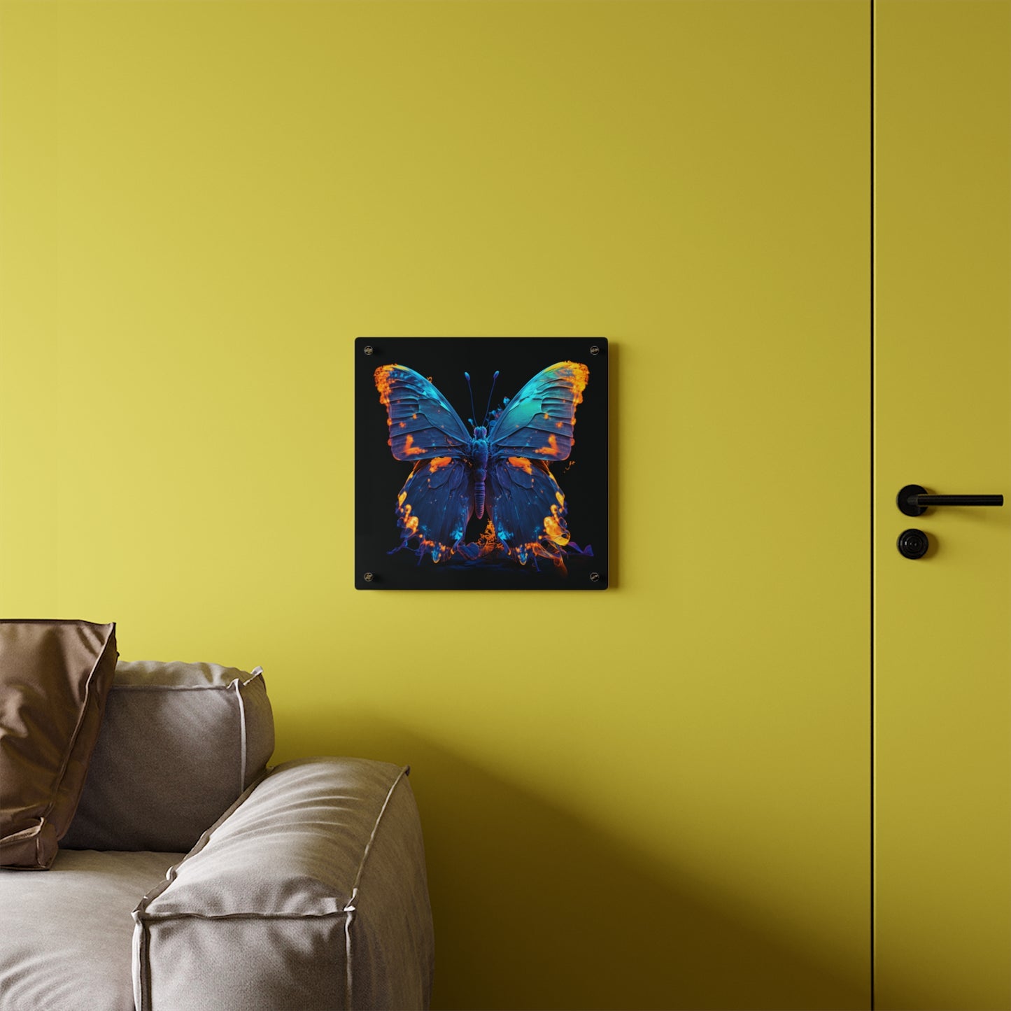 Acrylic Wall Art Panels Thermal Butterfly 3