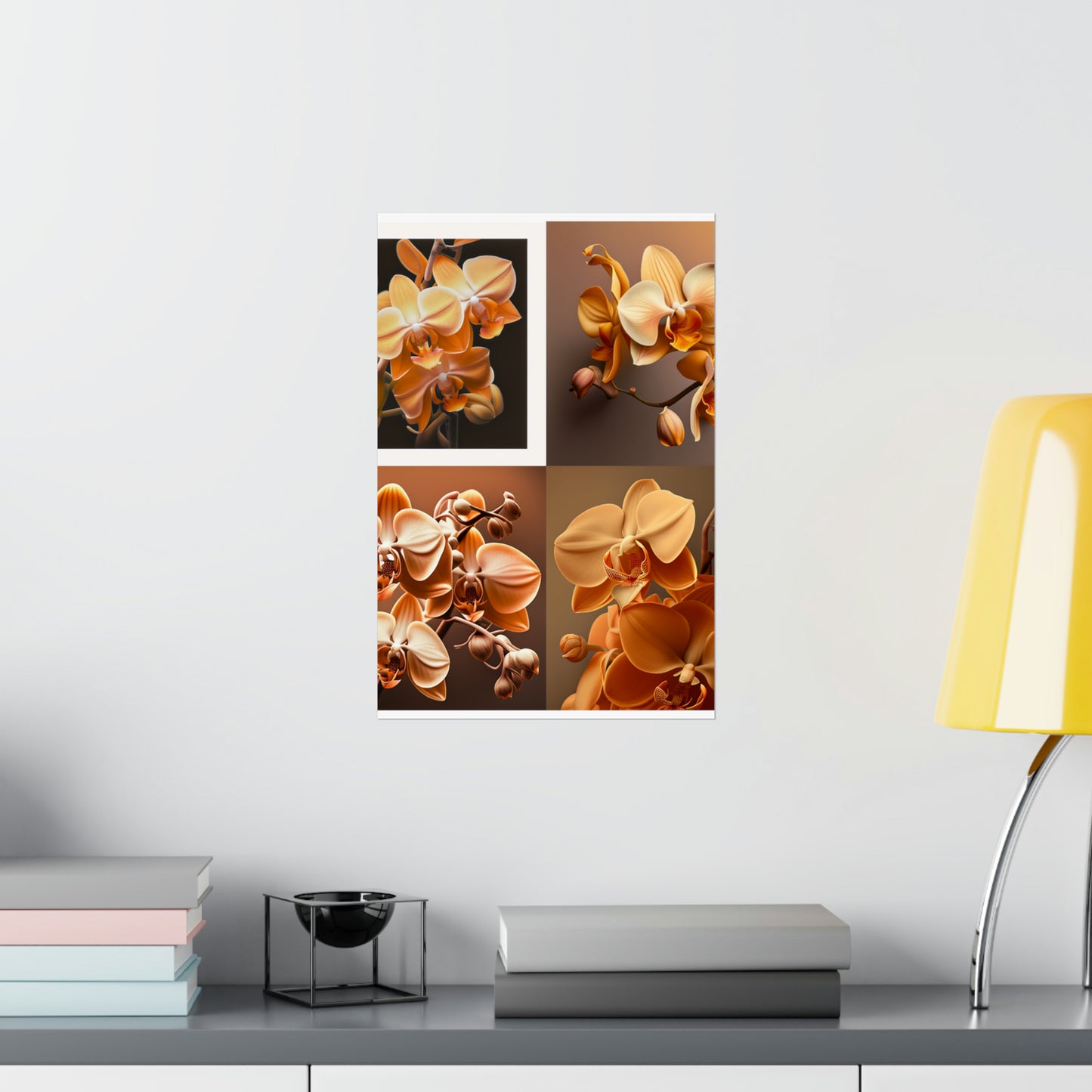 Premium Matte Vertical Posters orchid pedals 5