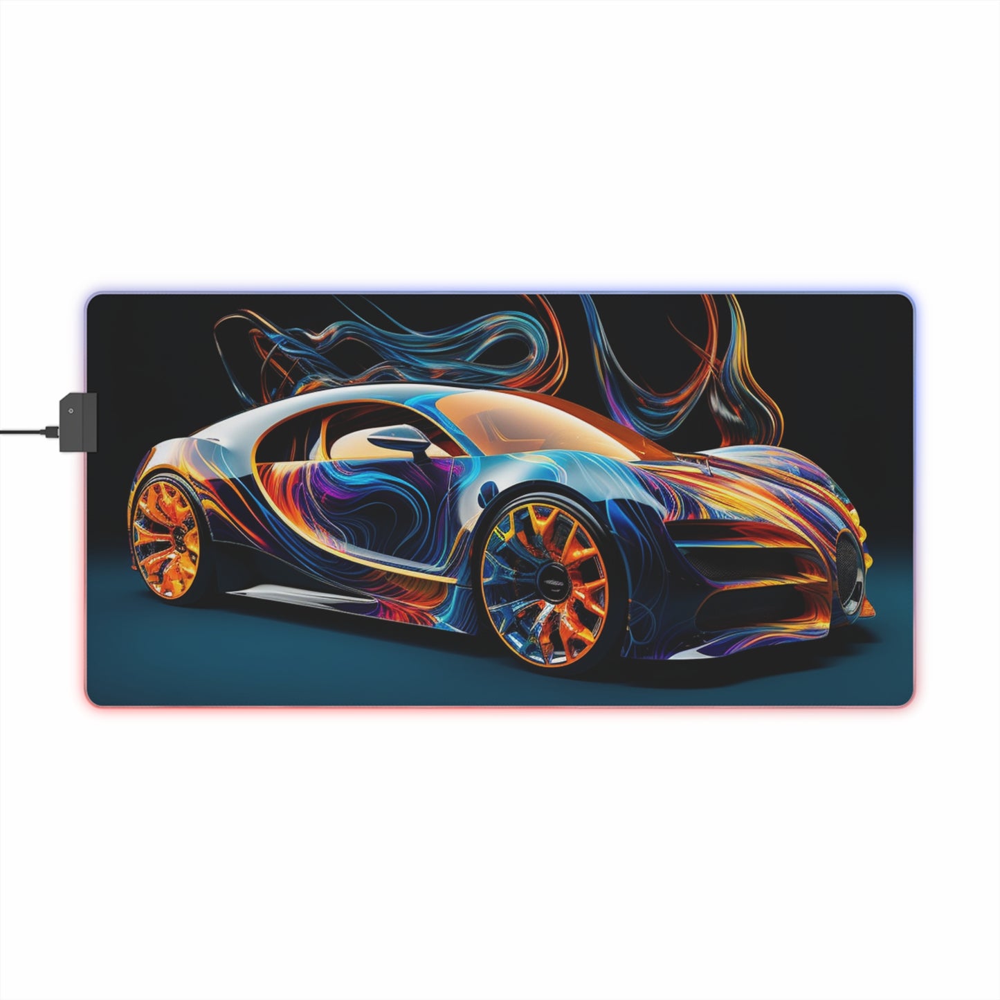 LED Gaming Mouse Pad Bugatti Abstract Flair 2