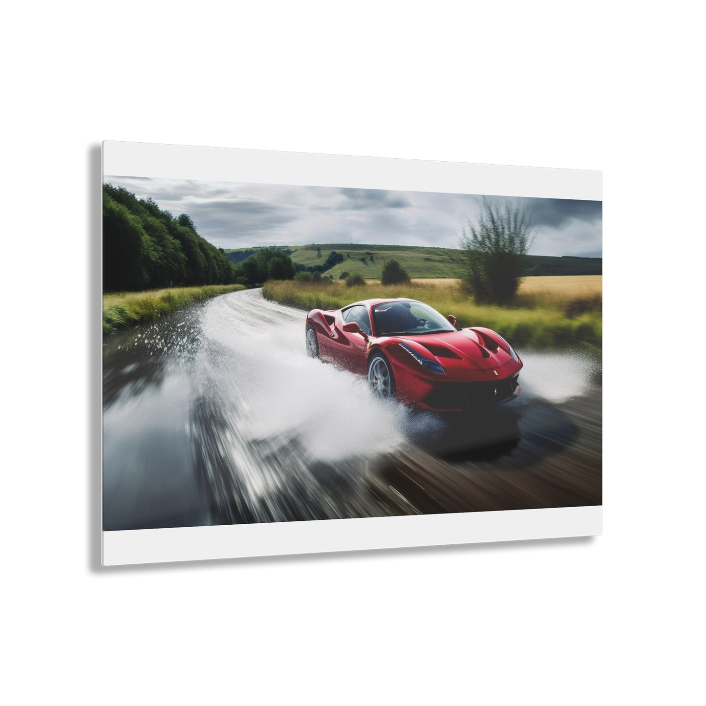 Acrylic Prints Water Ferrari Splash 4