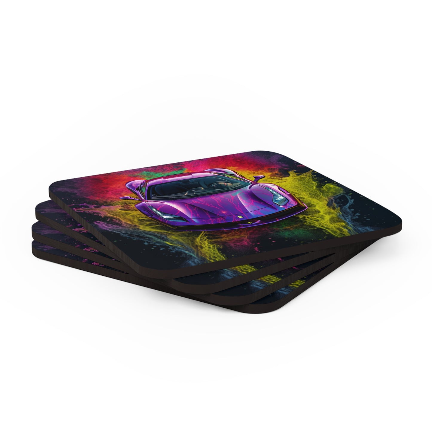 Corkwood Coaster Set Farrari Water 3