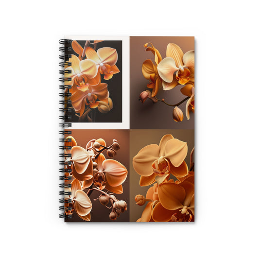Spiral Notebook - Ruled Line orchid pedals 5