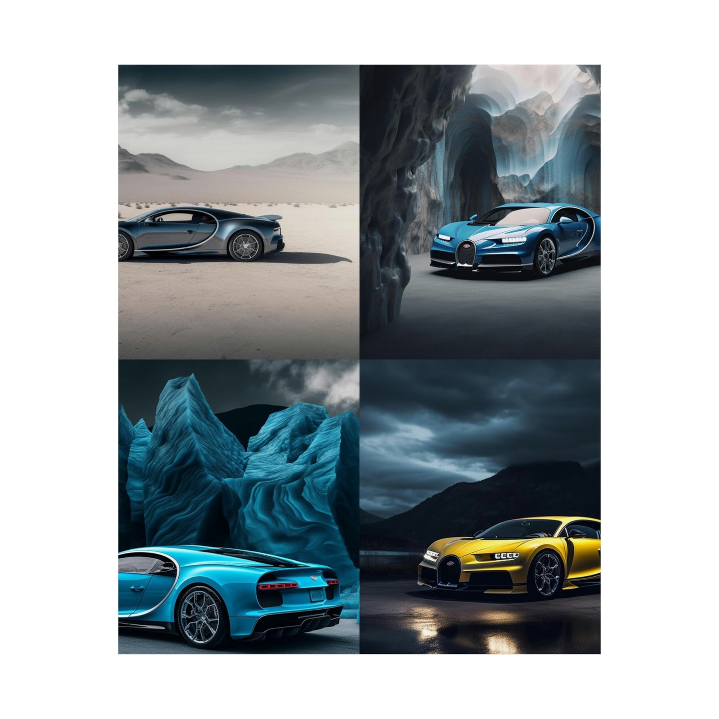 Premium Matte Vertical Posters Bugatti Real Look 5