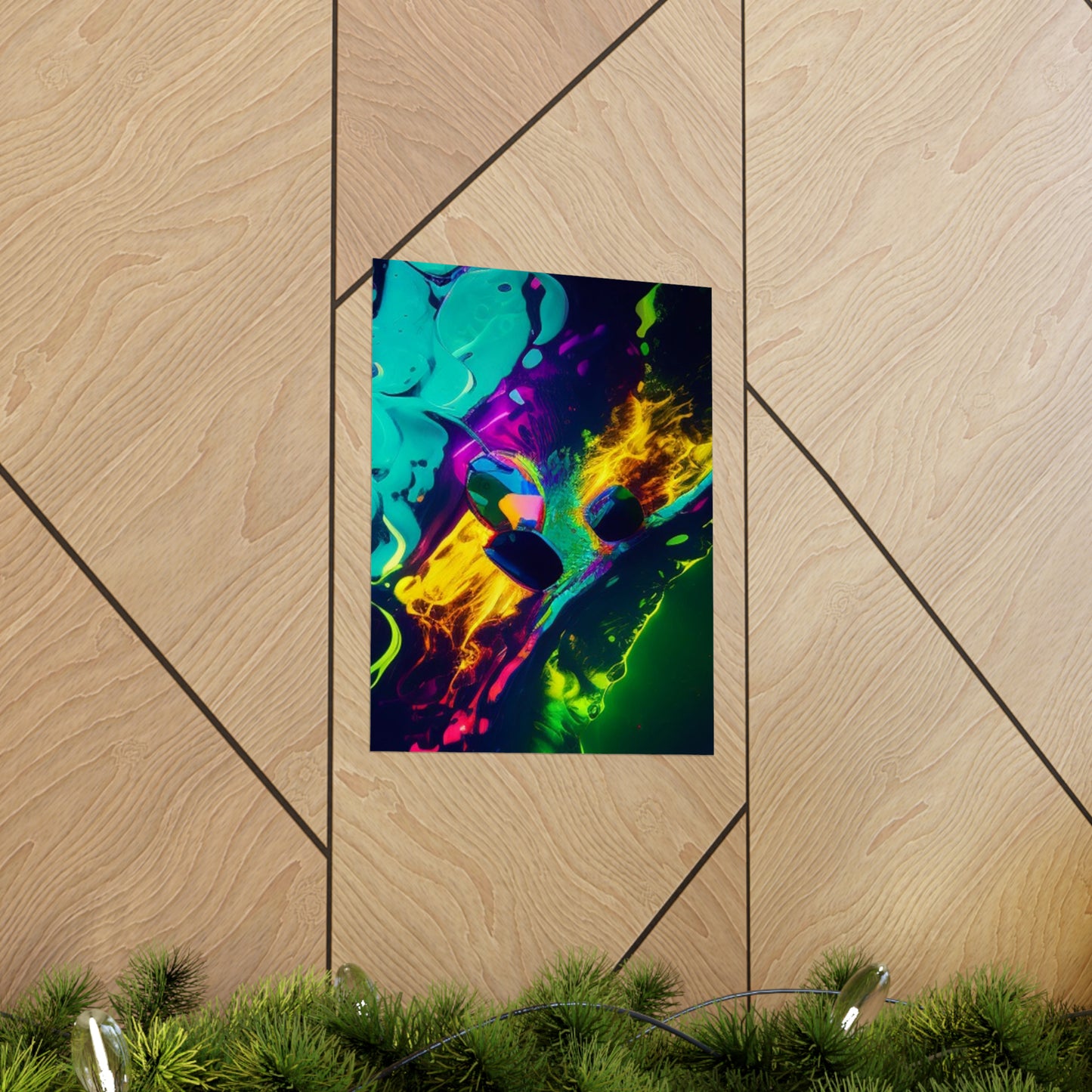 Premium Matte Vertical Posters Florescent Glow 4