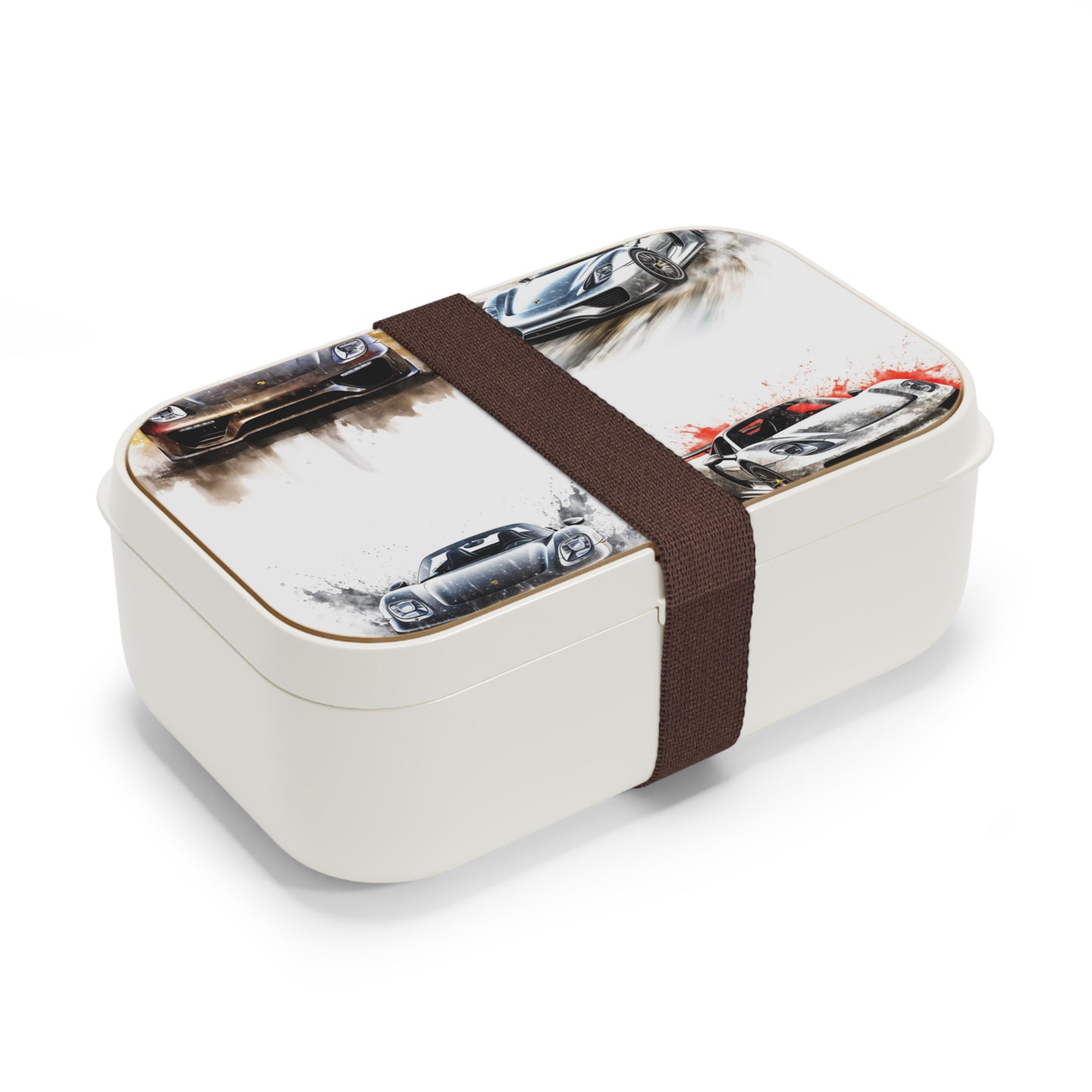 Bento Lunch Box 918 Spyder white background driving fast with water splashing 5