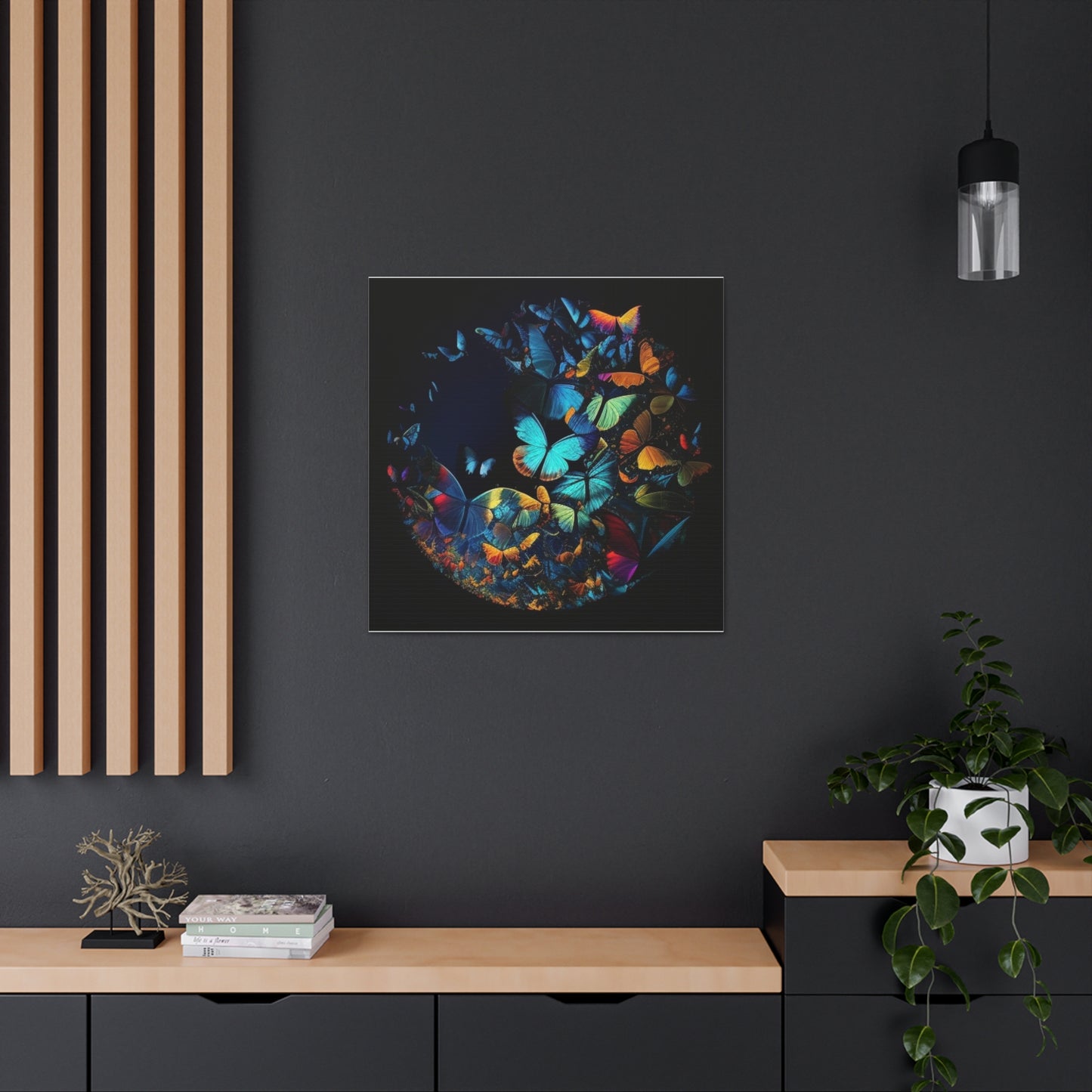 Canvas Gallery Wraps Moon Butterfly 1