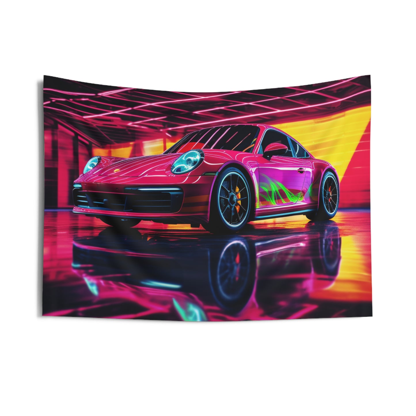 Indoor Wall Tapestries Macro Porsche 3