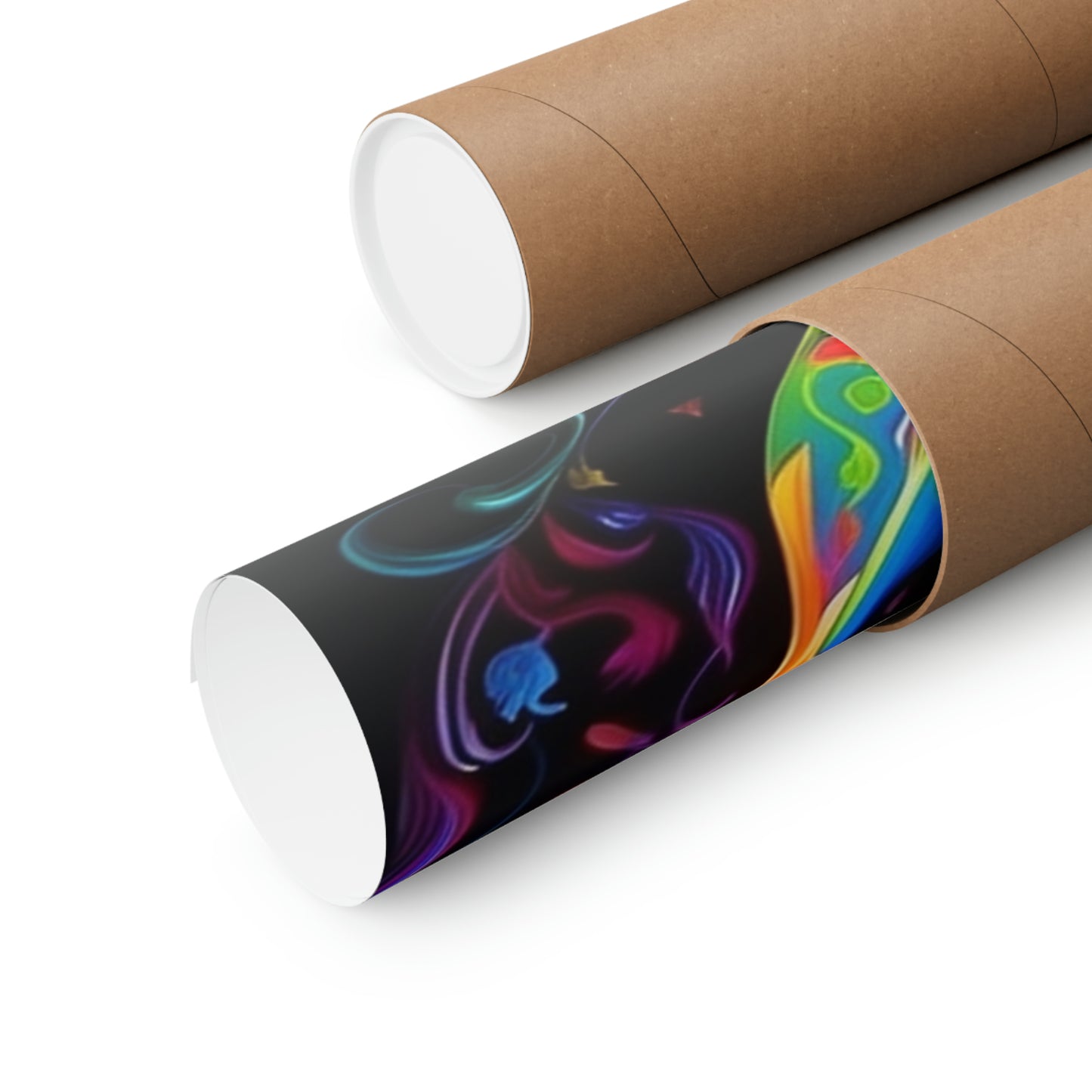 Premium Matte Vertical Posters Macro Skull Color 4