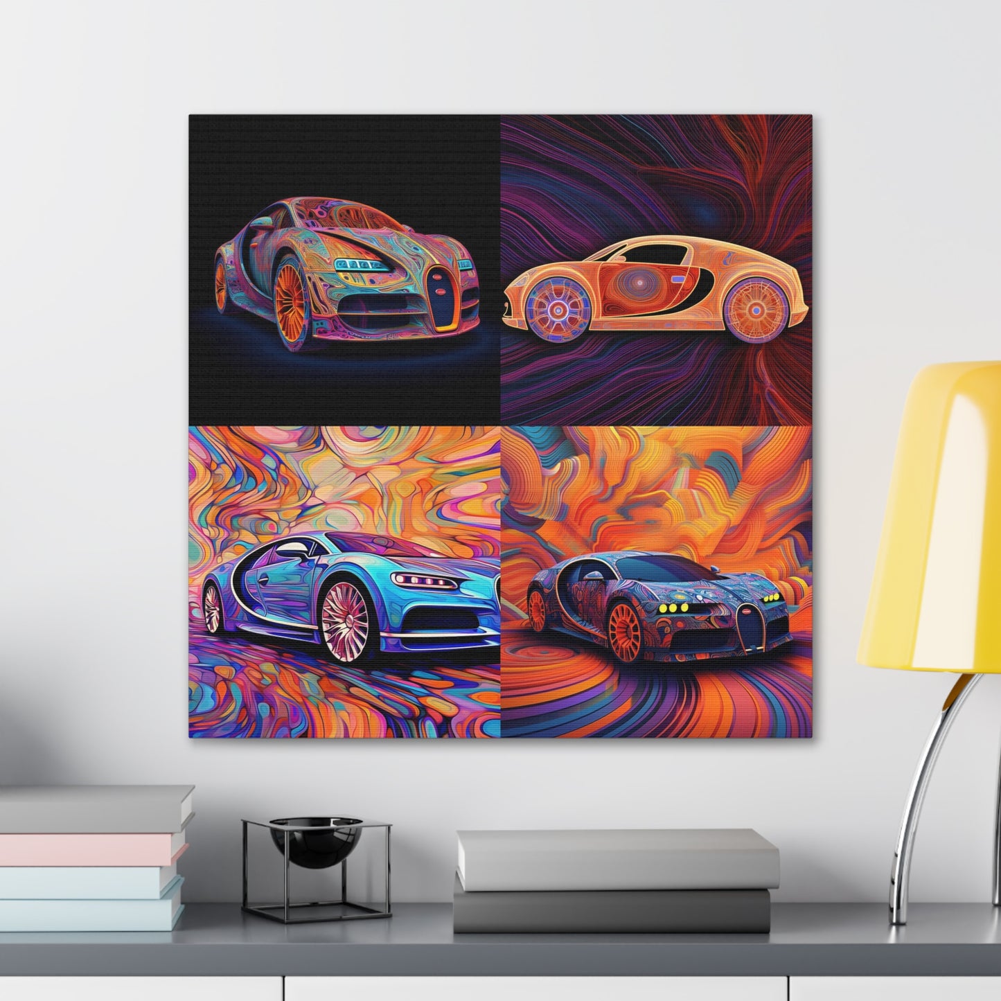 Canvas Gallery Wraps Bugatti Abstract Concept 5