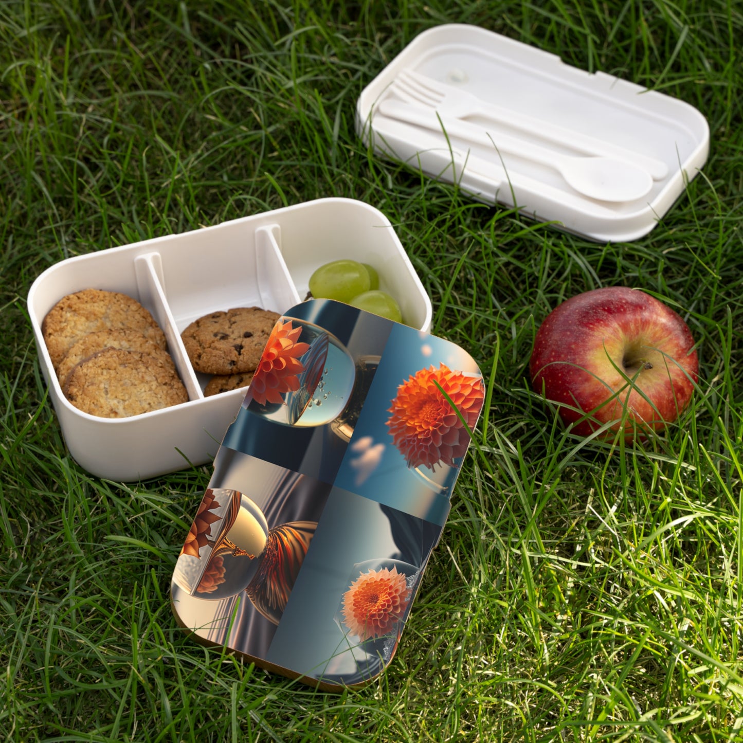 Bento Lunch Box Dahlia Orange 5