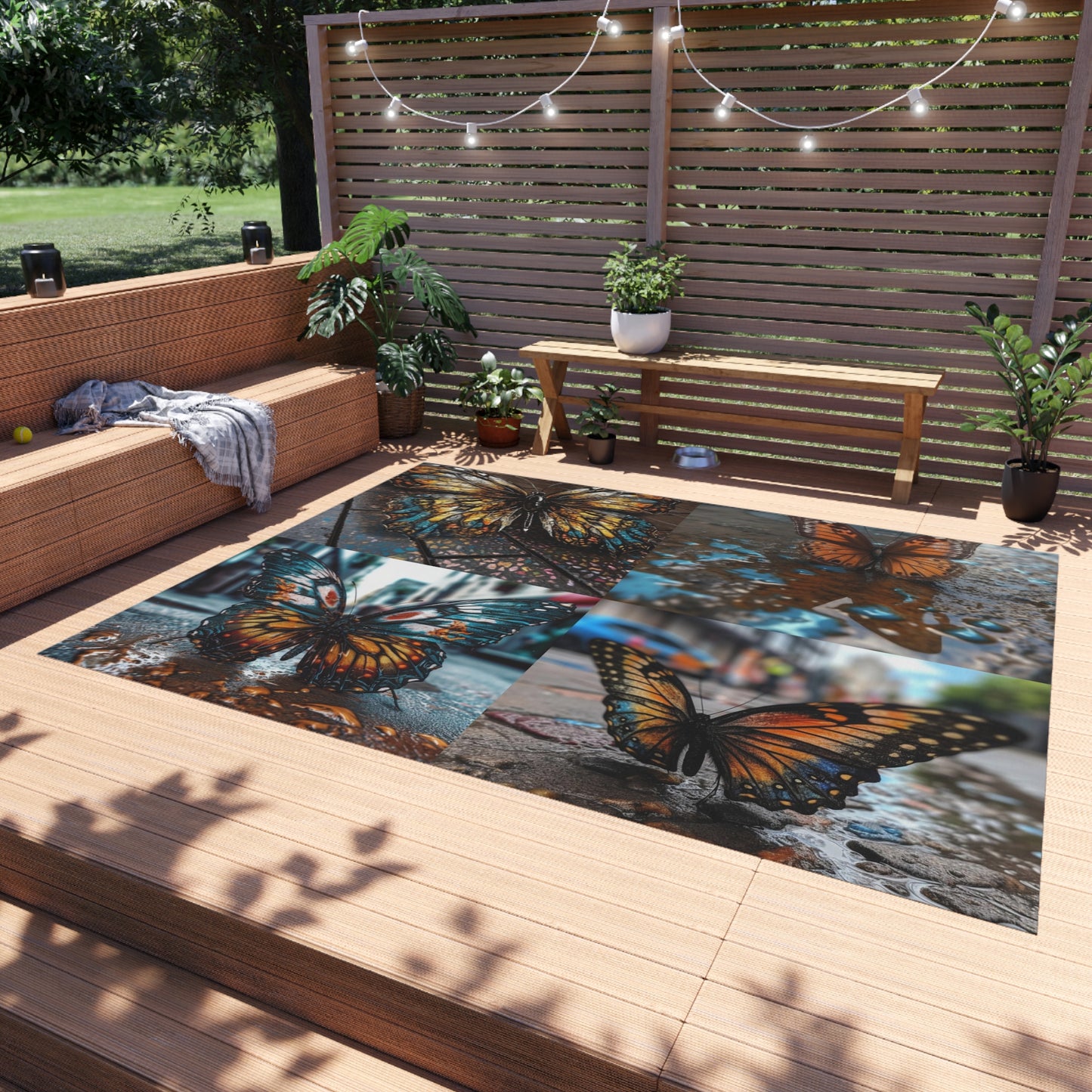 Outdoor Rug  Water Butterfly Street 5