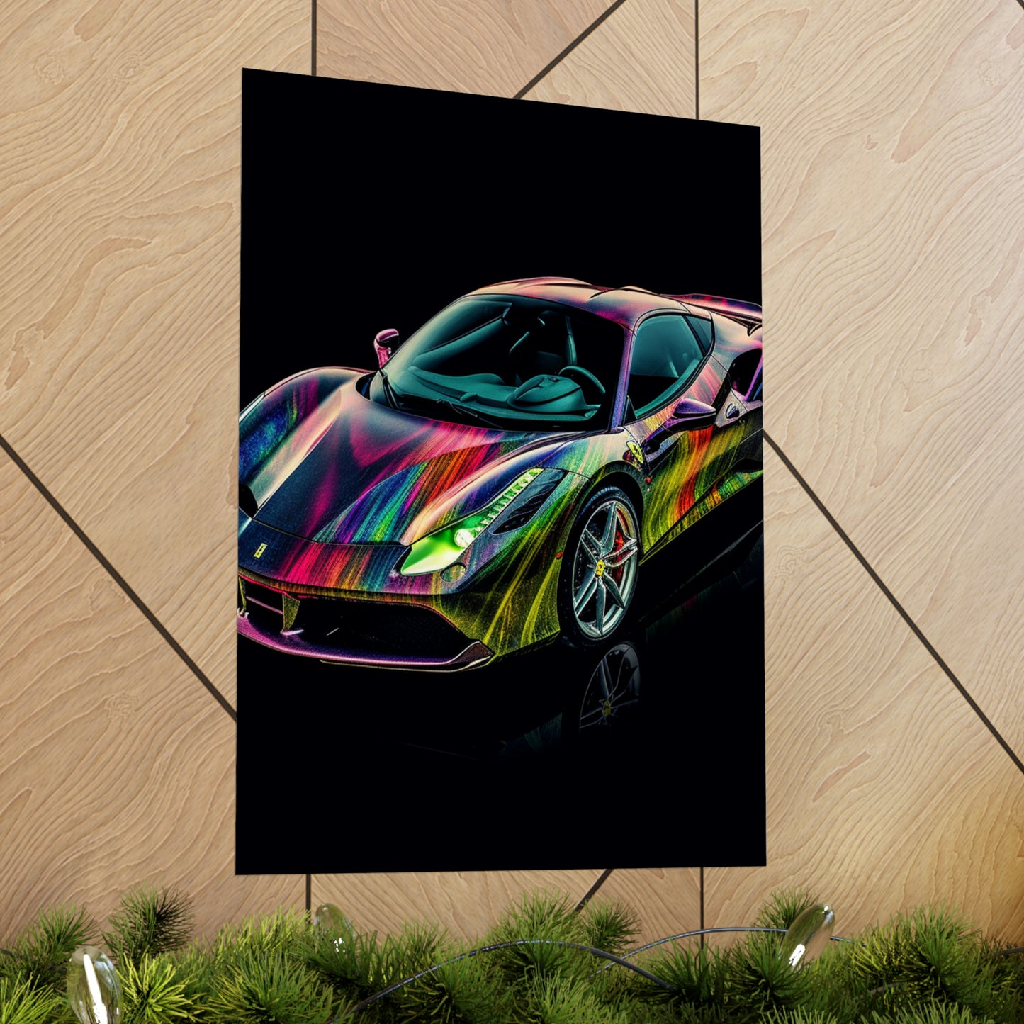 Premium Matte Vertical Posters Ferrari Color 3