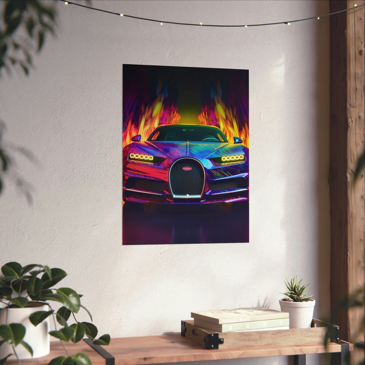 Premium Matte Vertical Posters Florescent Bugatti Flair 3