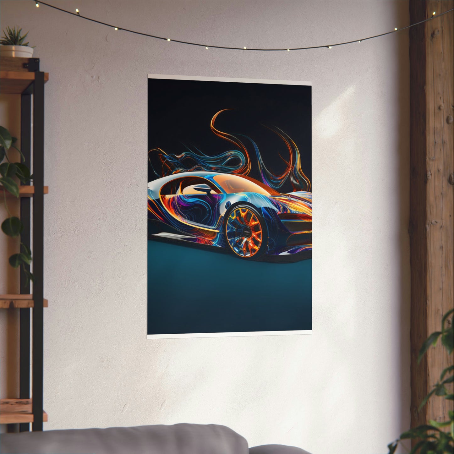 Premium Matte Vertical Posters Bugatti Abstract Flair 2