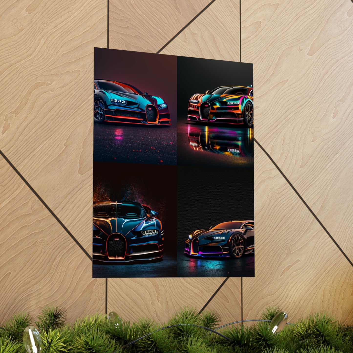 Premium Matte Vertical Posters Bugatti Chiron Super 5