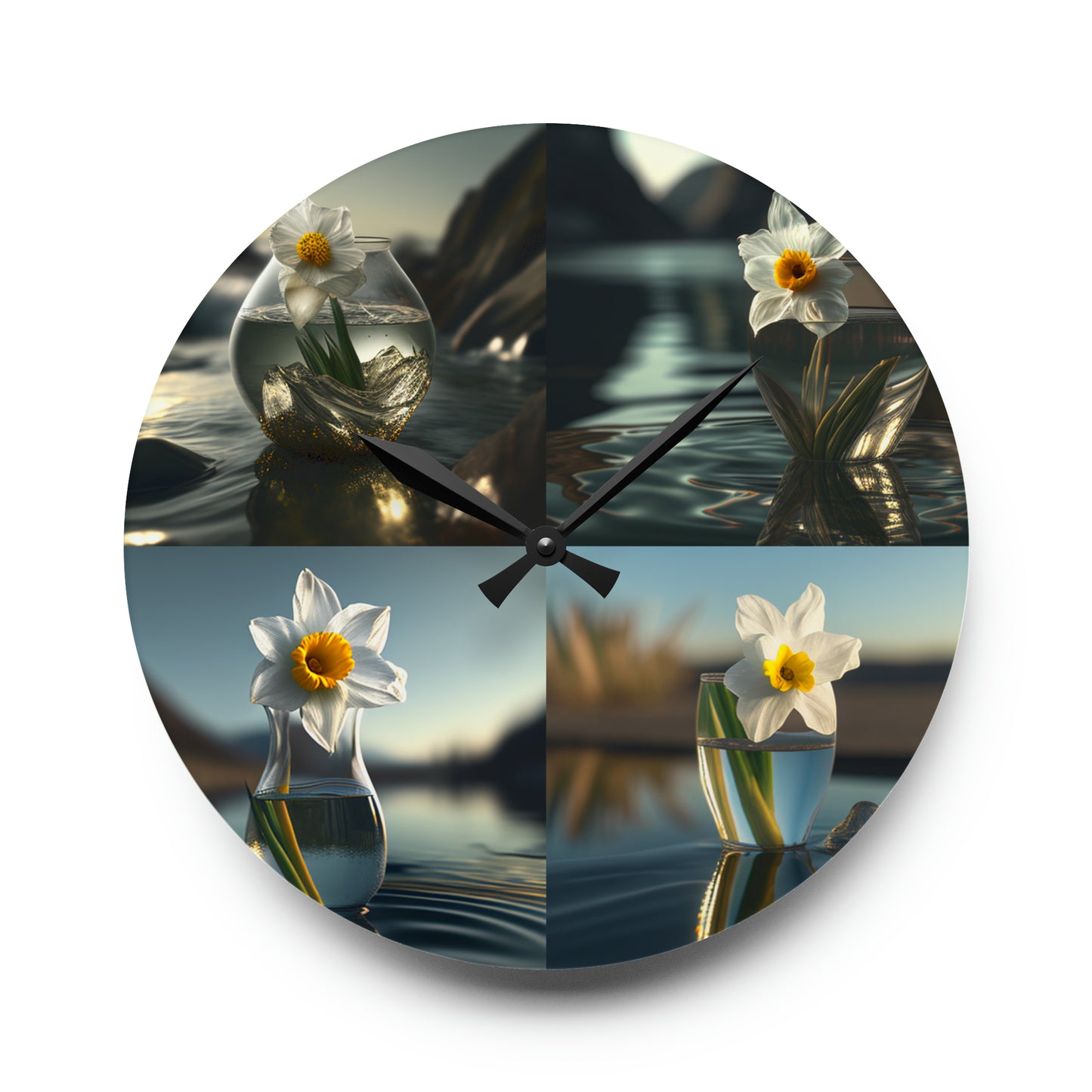 Acrylic Wall Clock Daffodil 5