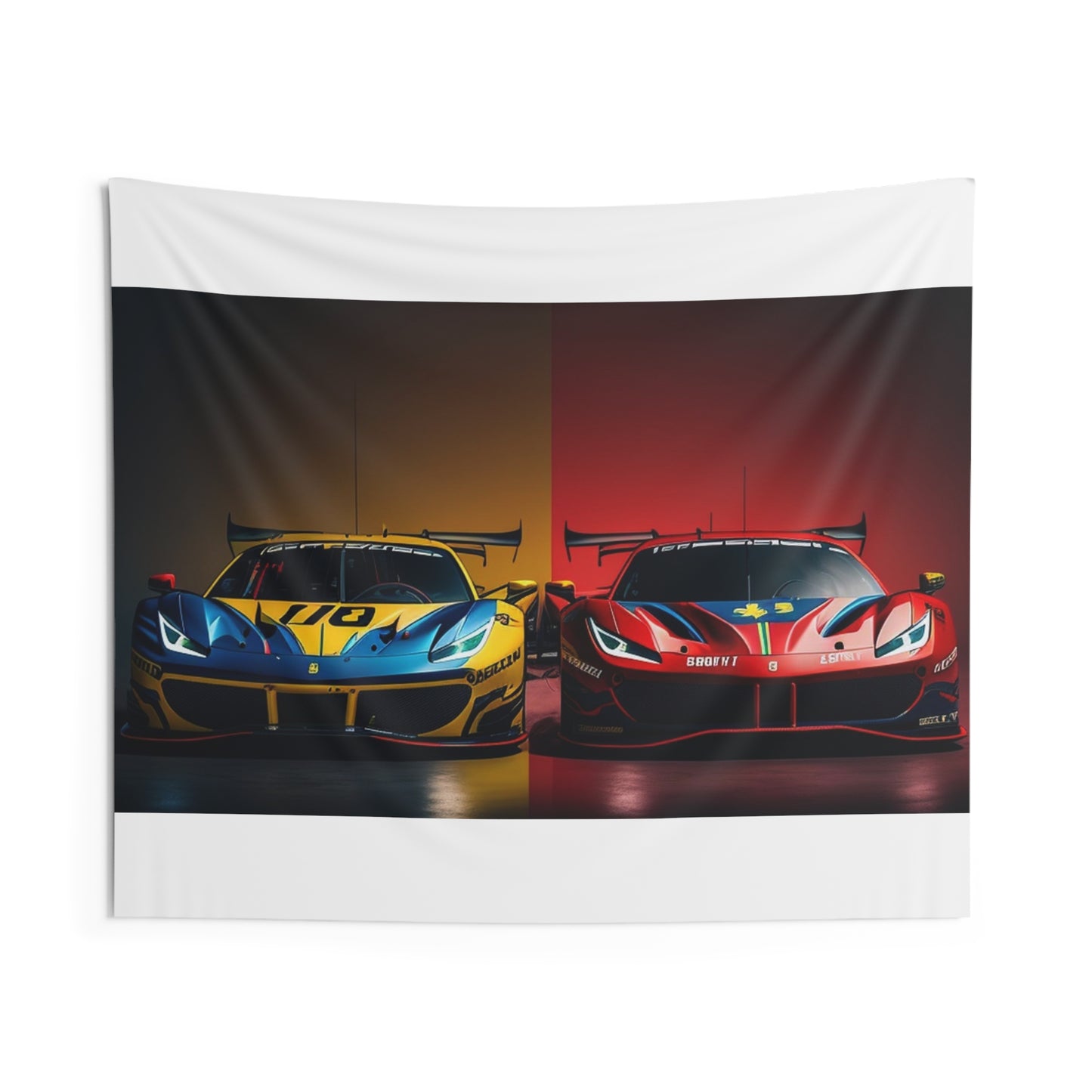 Indoor Wall Tapestries Ferrari Red Blue 3